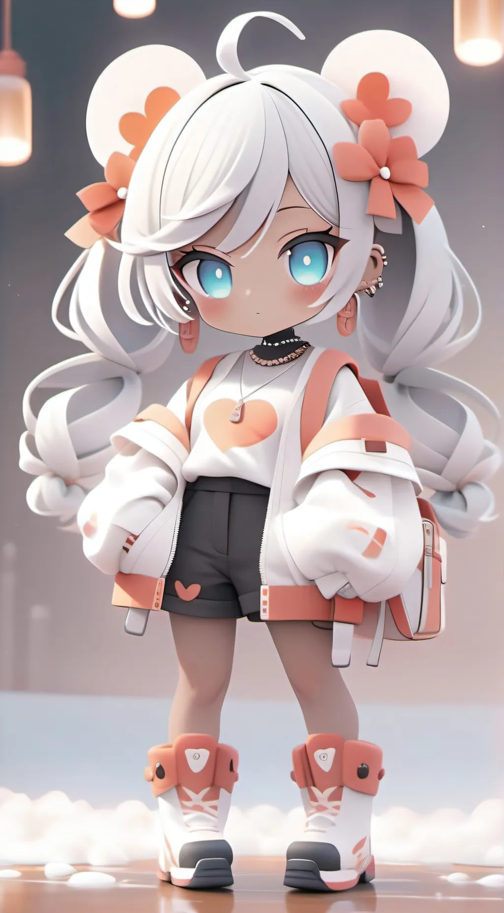 ai character: Peachi background