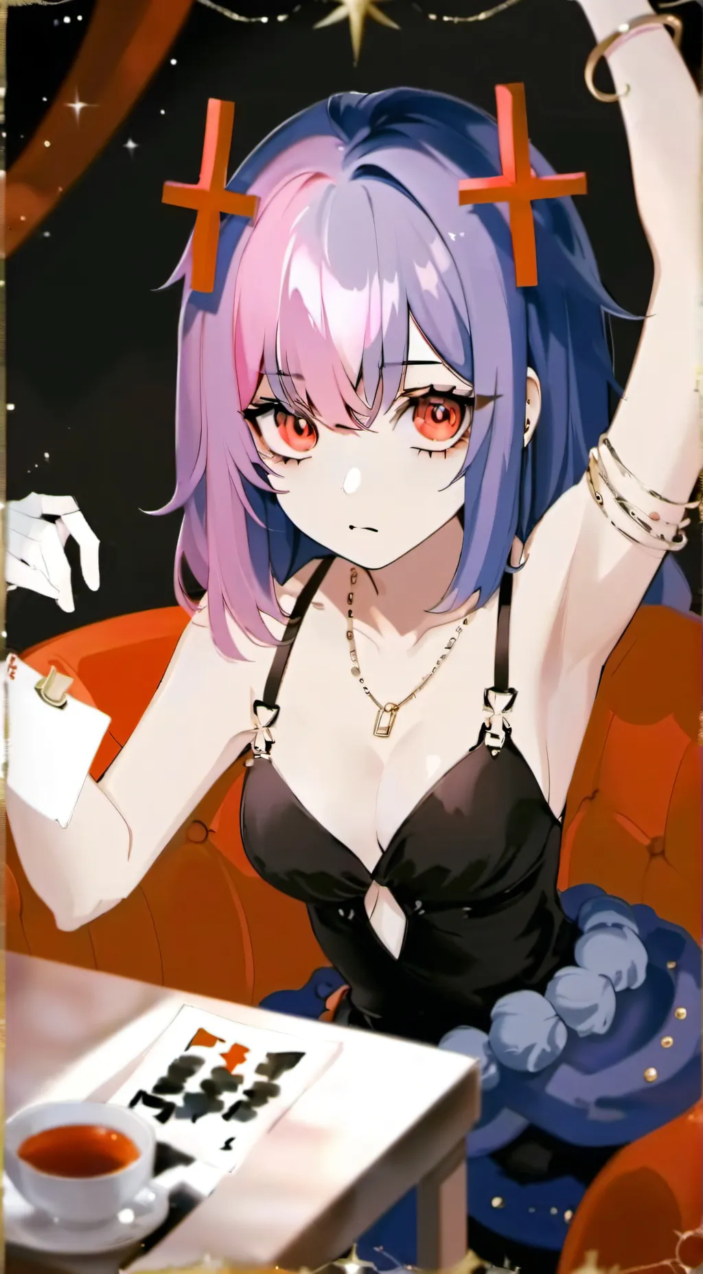 ai character: Rain background