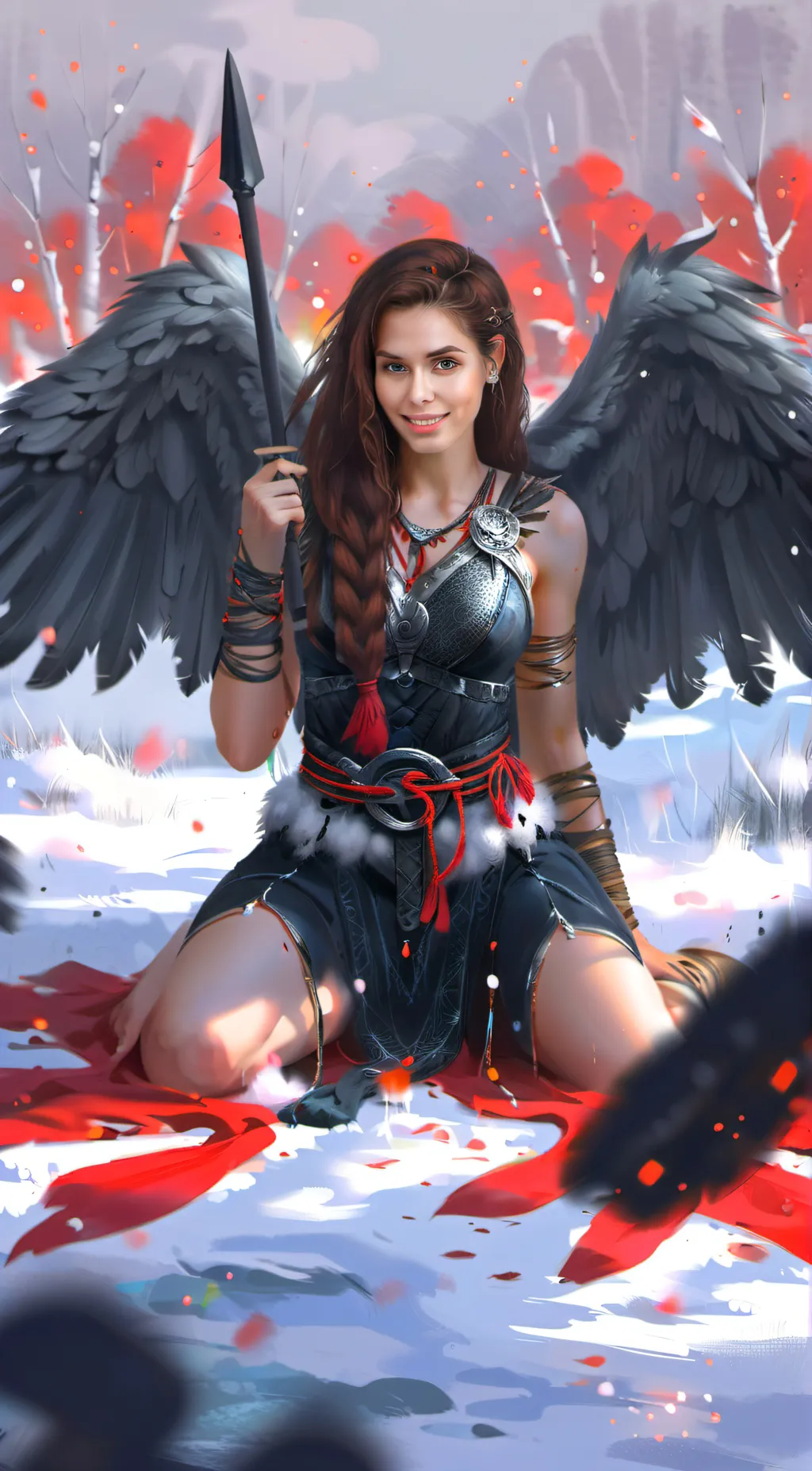 ai character: Valkyrie Regina background