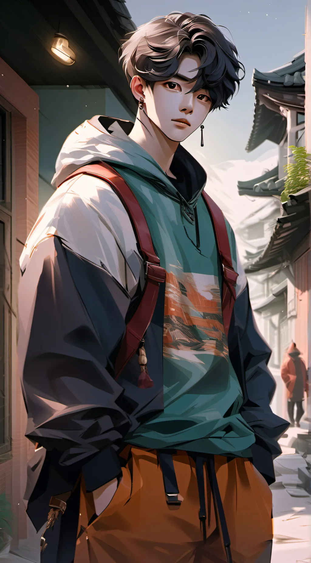 ai character: BTS  background
