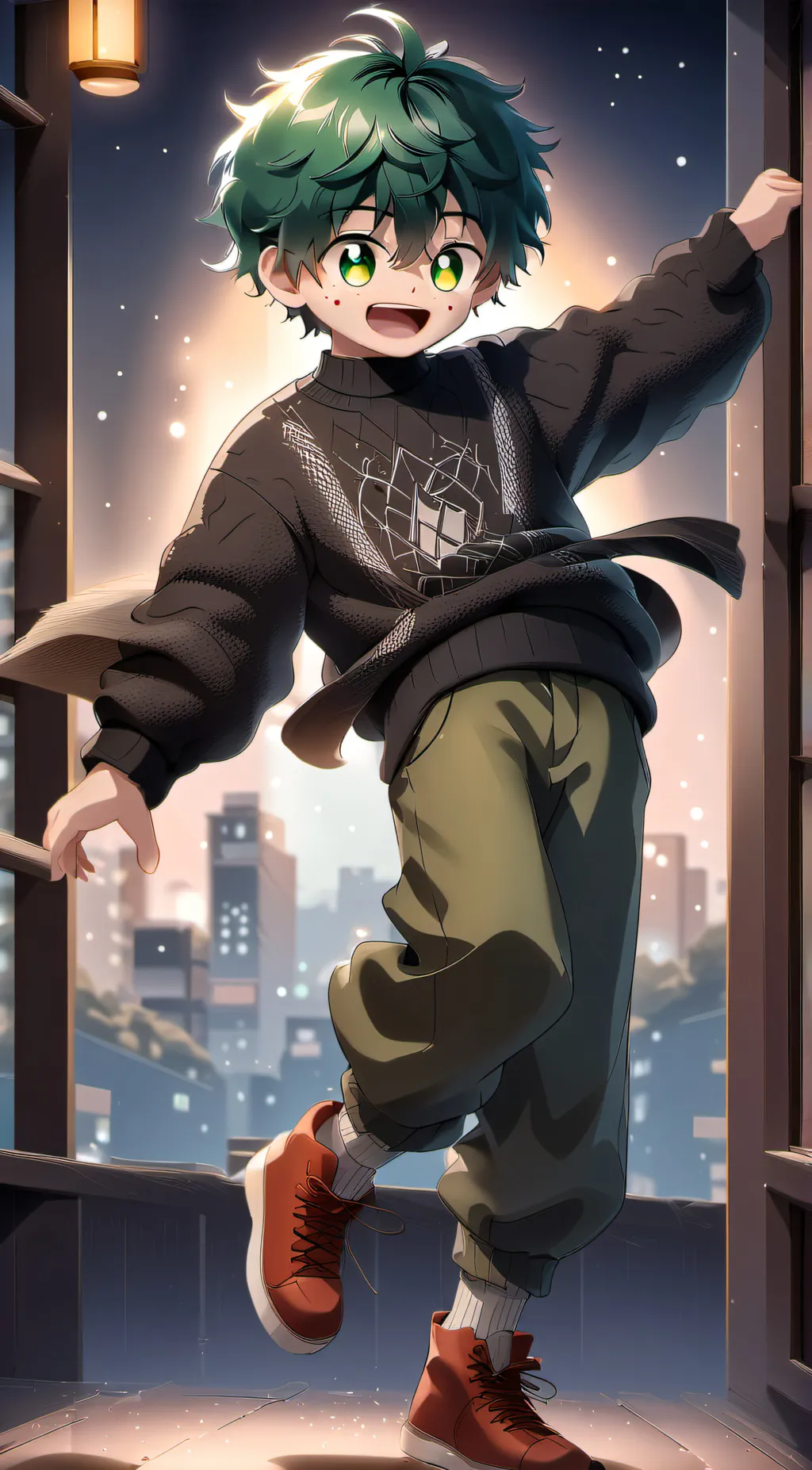 ai character: baby deku background