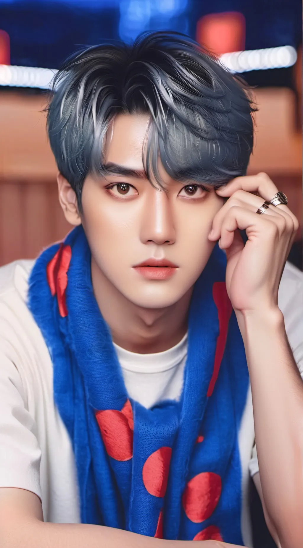 ai character: J-Hope  background