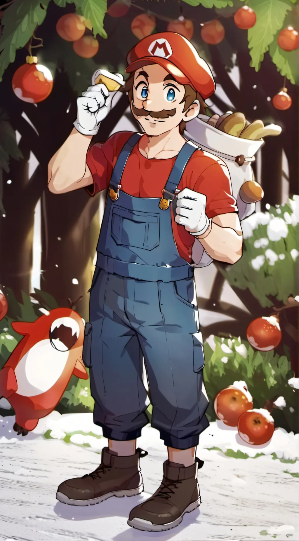 ai character: Mario background