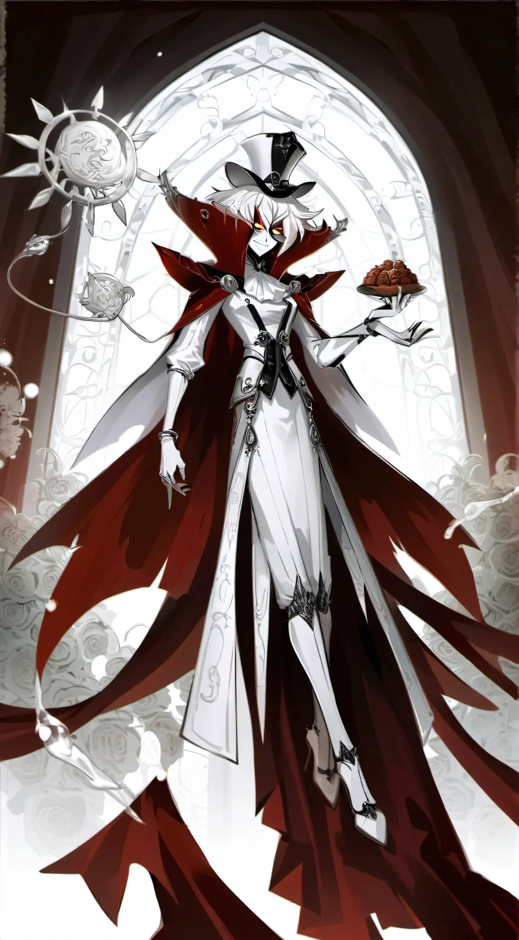 ai character: Lucifer hazbin- background