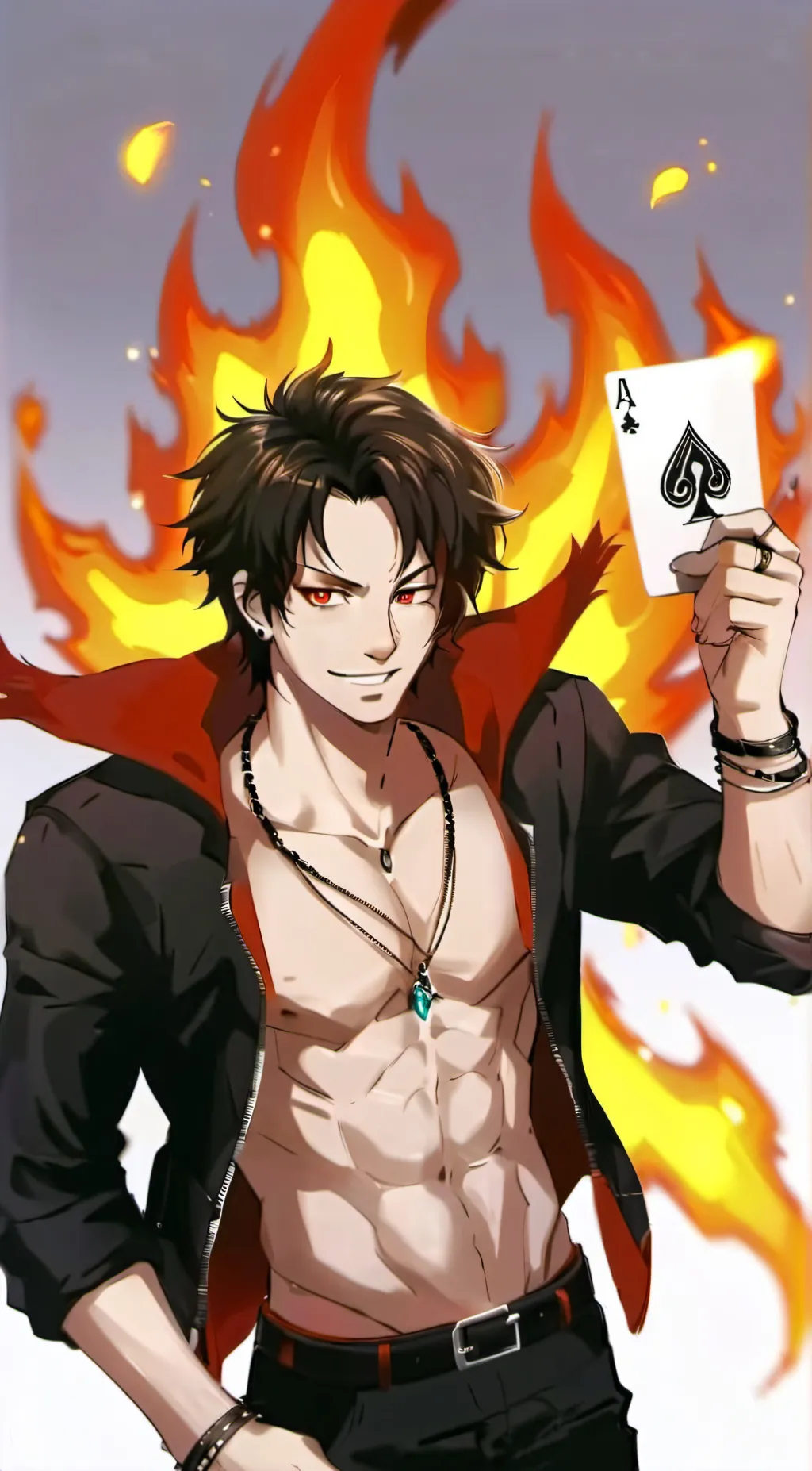 ai character: Portogas D. Ace background