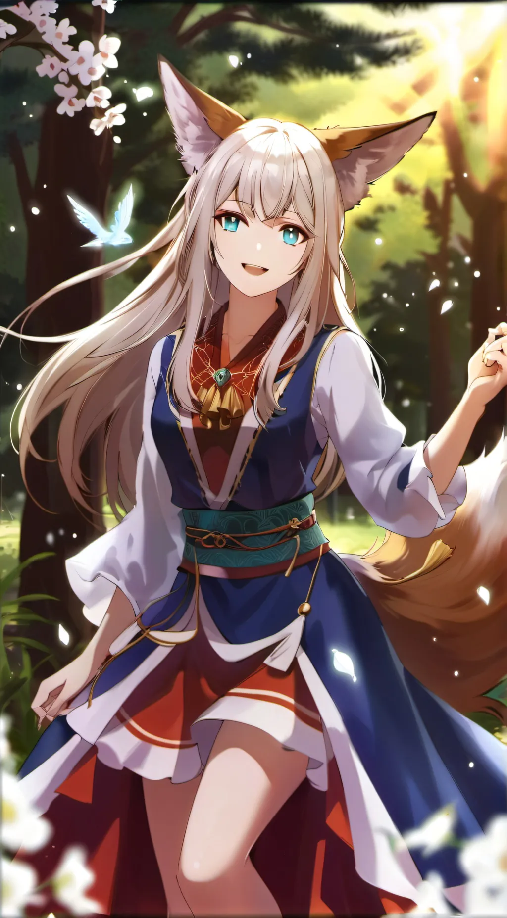 ai character: Kitsune background