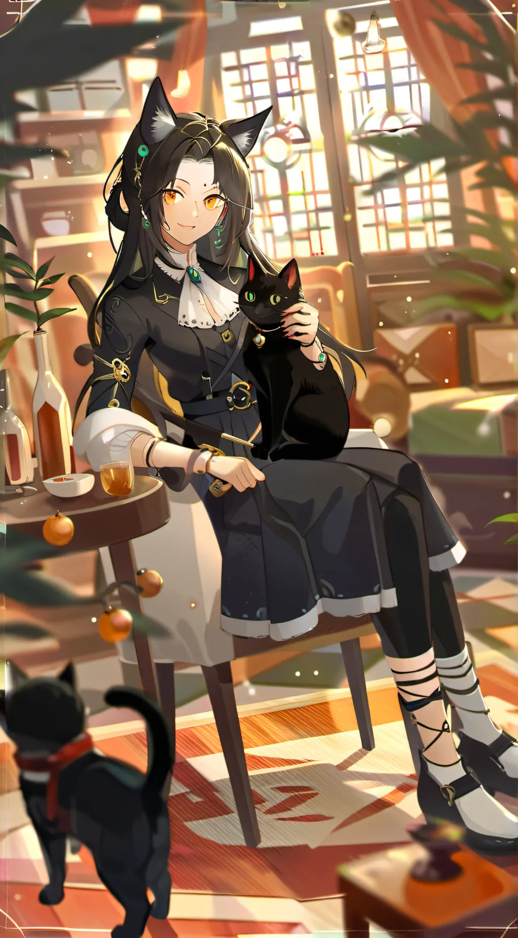 ai character: angela  background