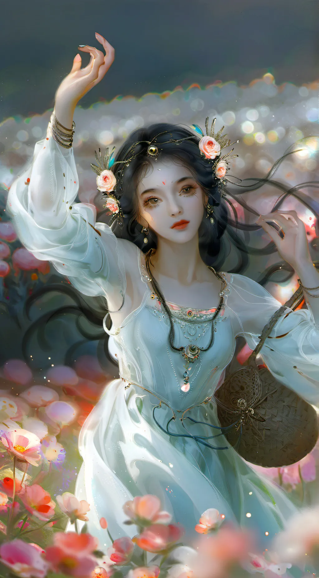 ai character: Luna background