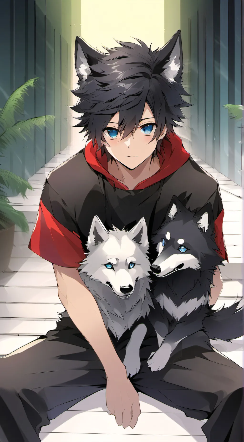 ai character: ash background