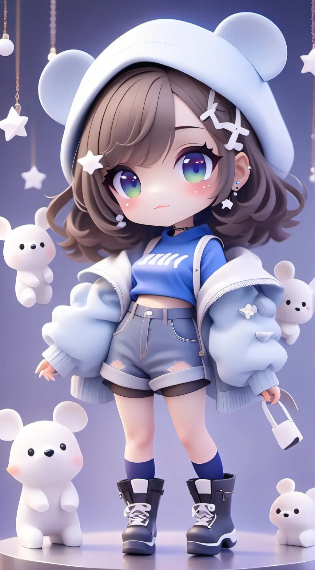 ai character: luna background