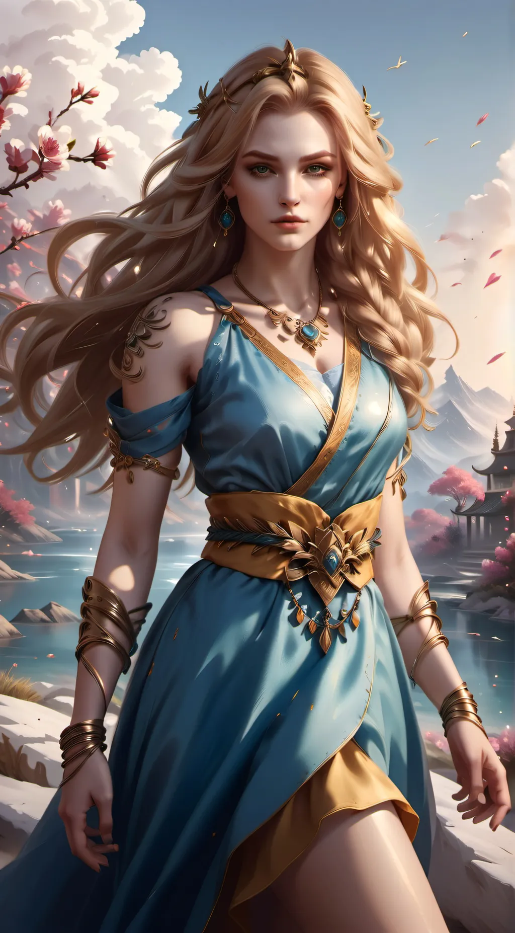 ai character: Eulalie  background