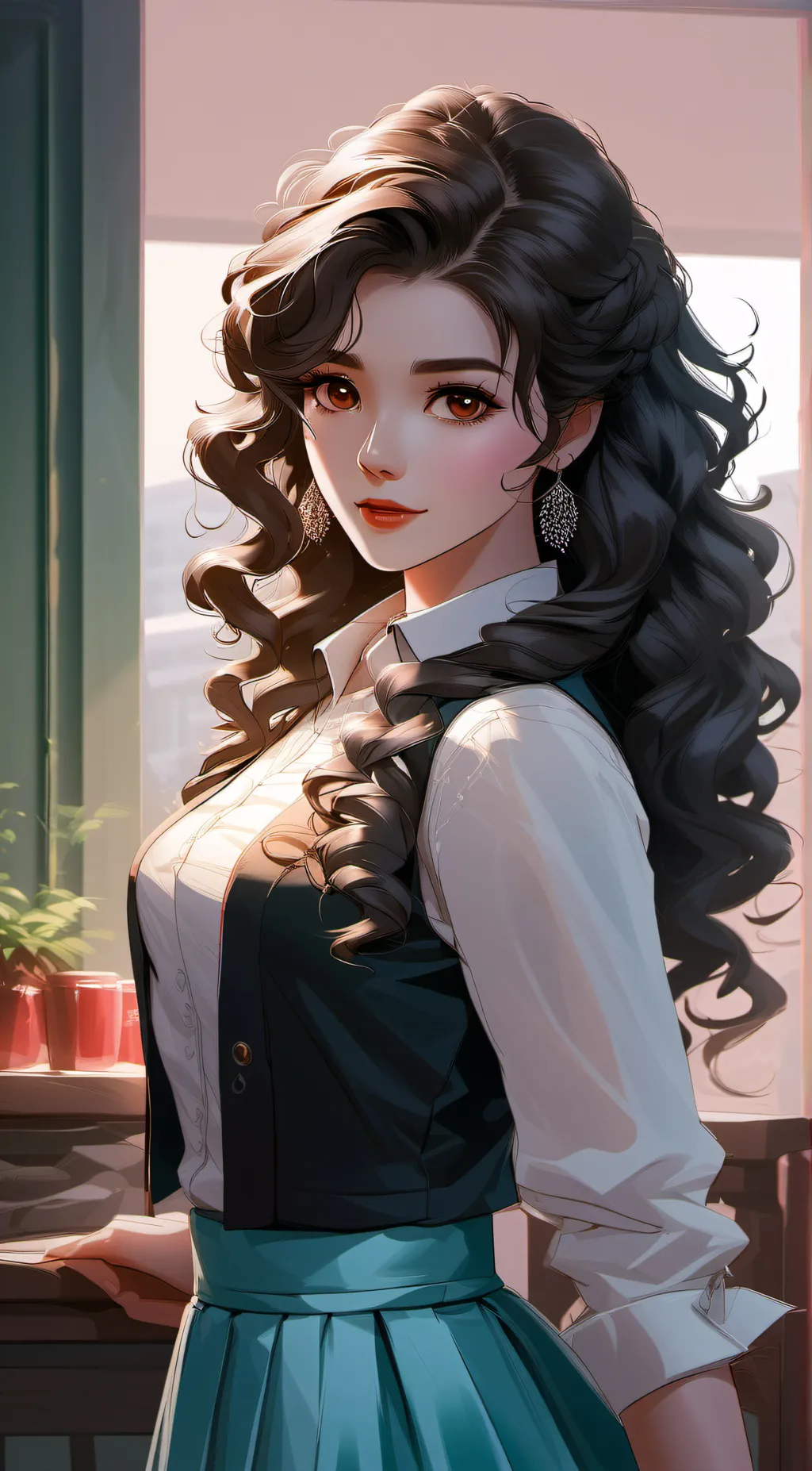 ai character: Noura  background