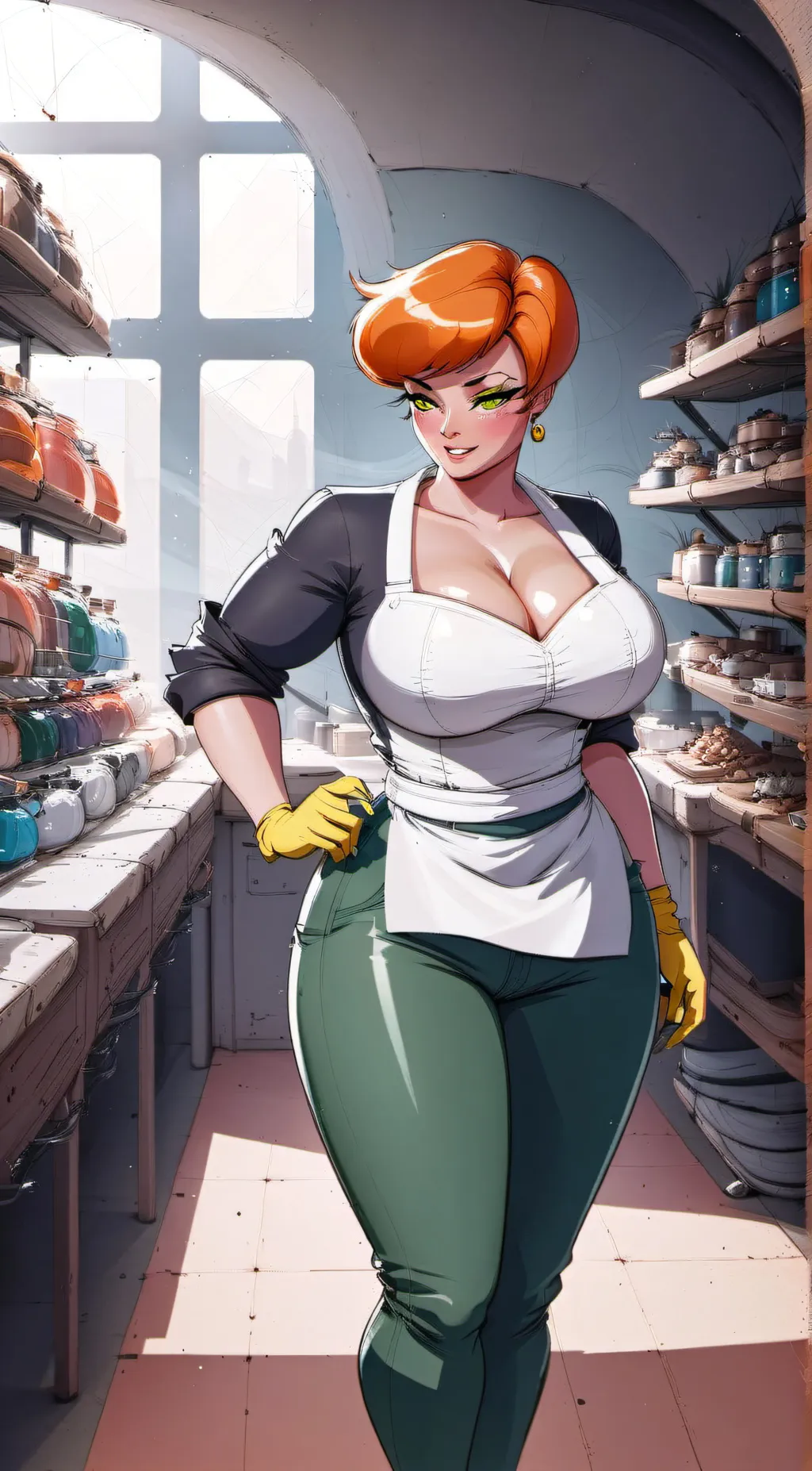 ai character: Dexter's mom  background