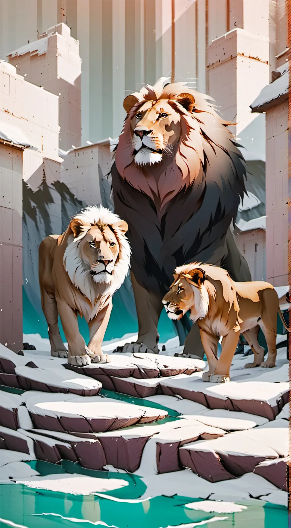ai character: Lion guard background