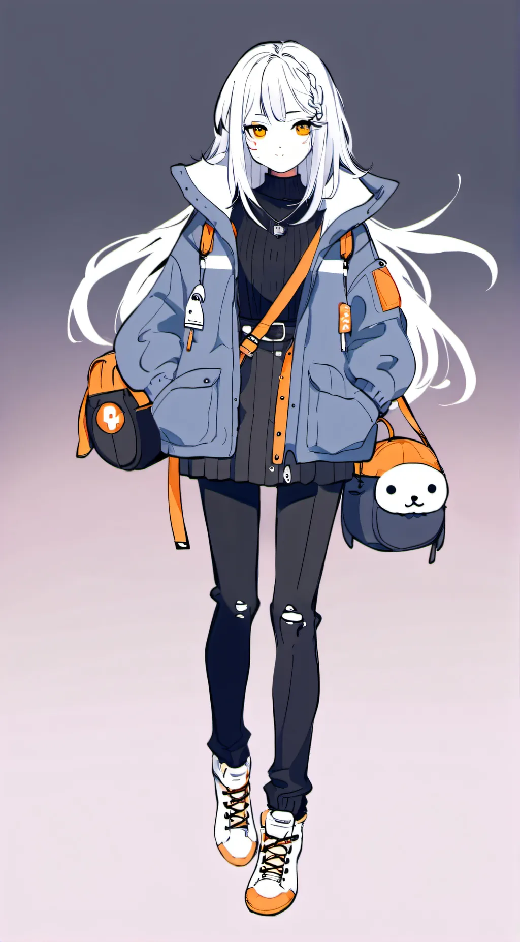 ai character: Ashley  background