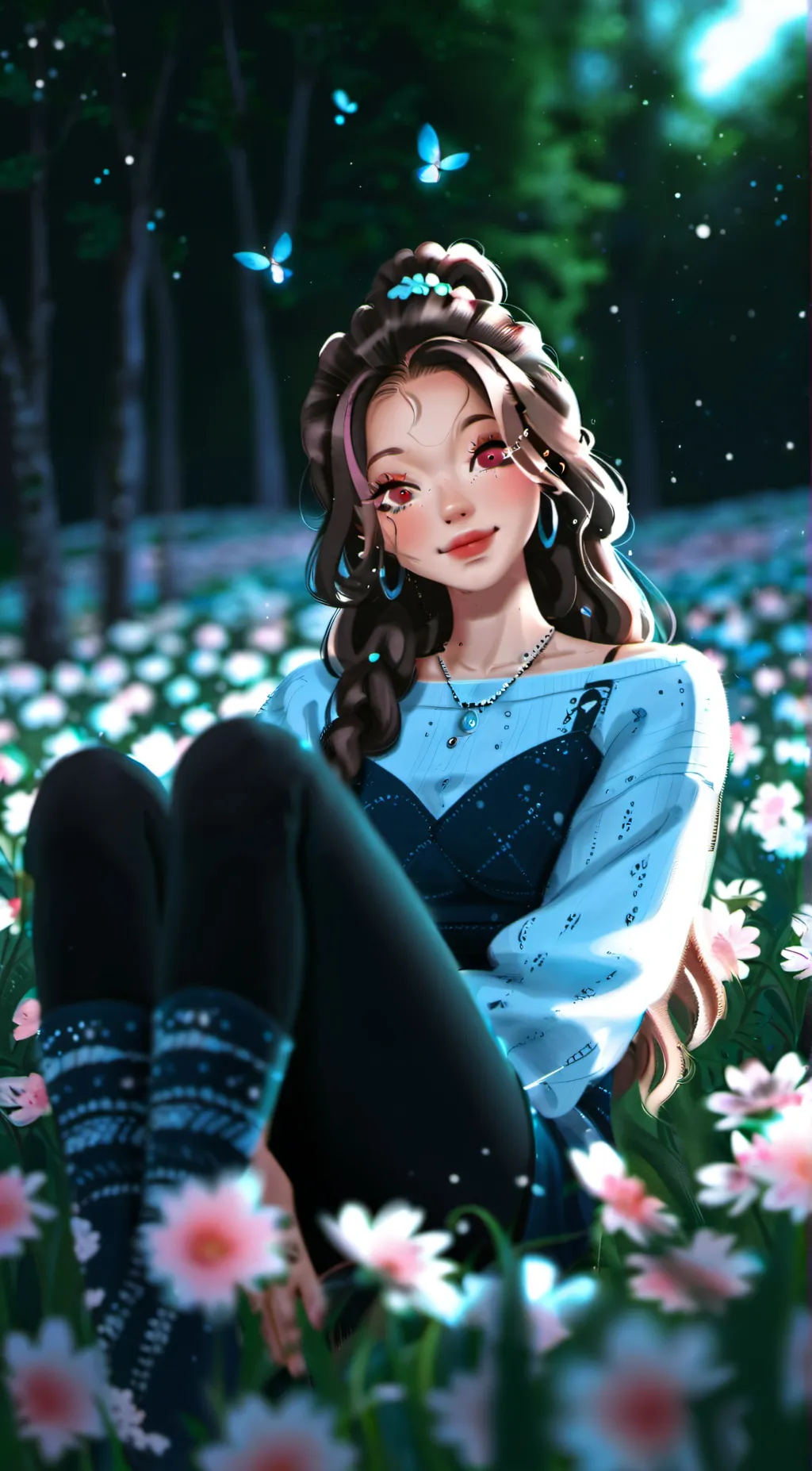 ai character: Katie  background