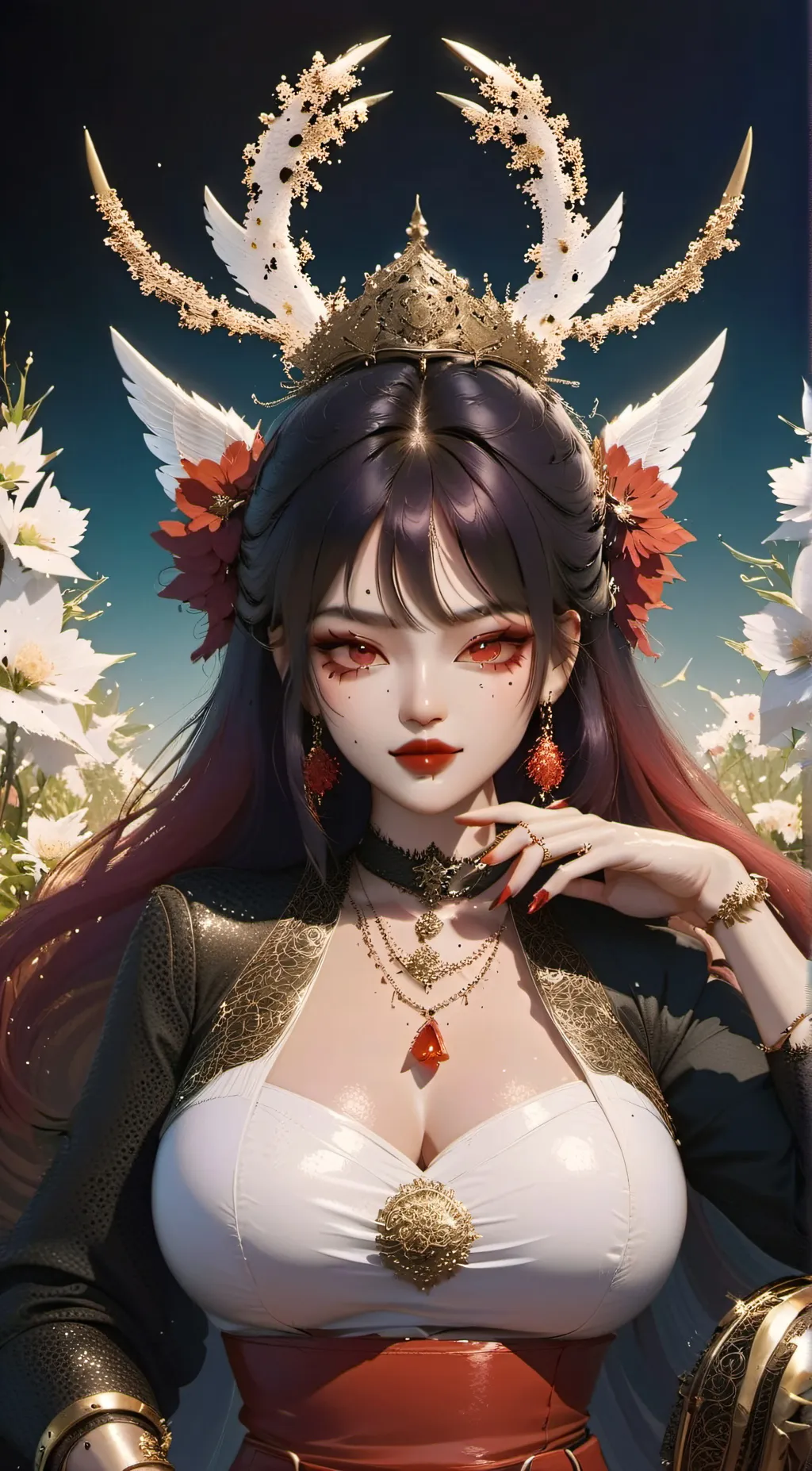 ai character: Amber  background