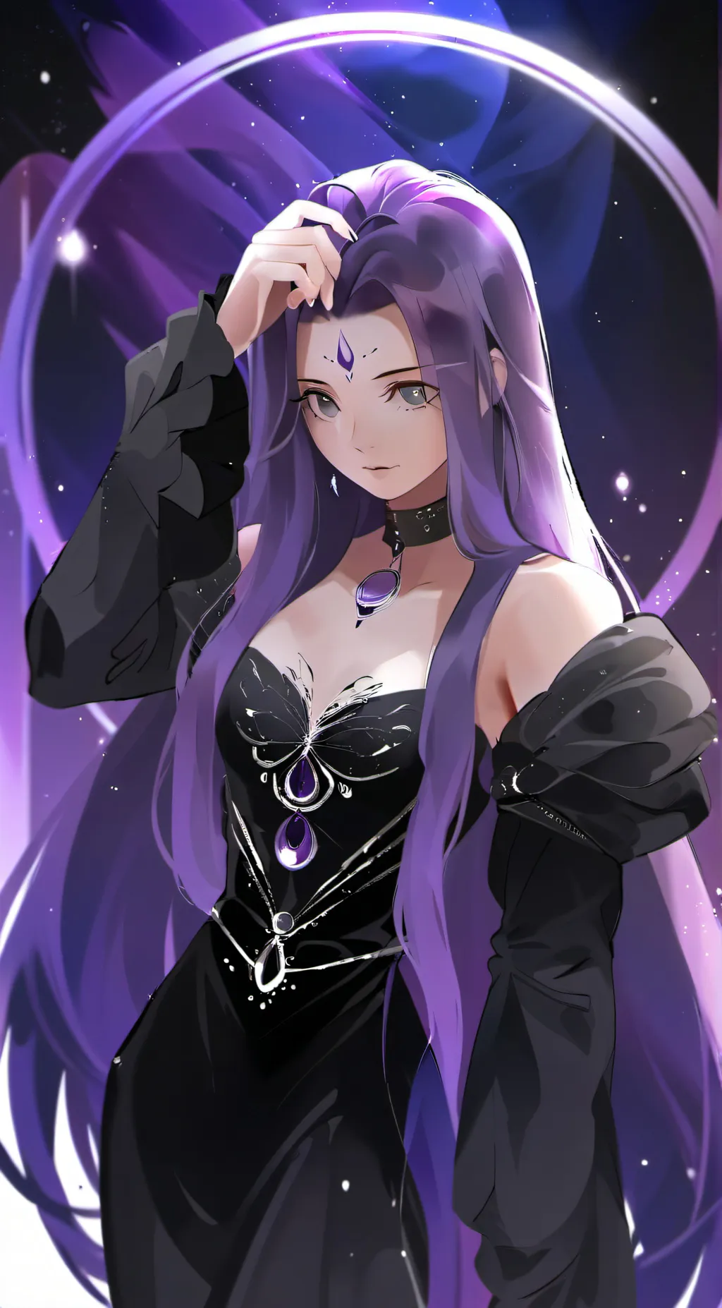 ai character: Medusa  background