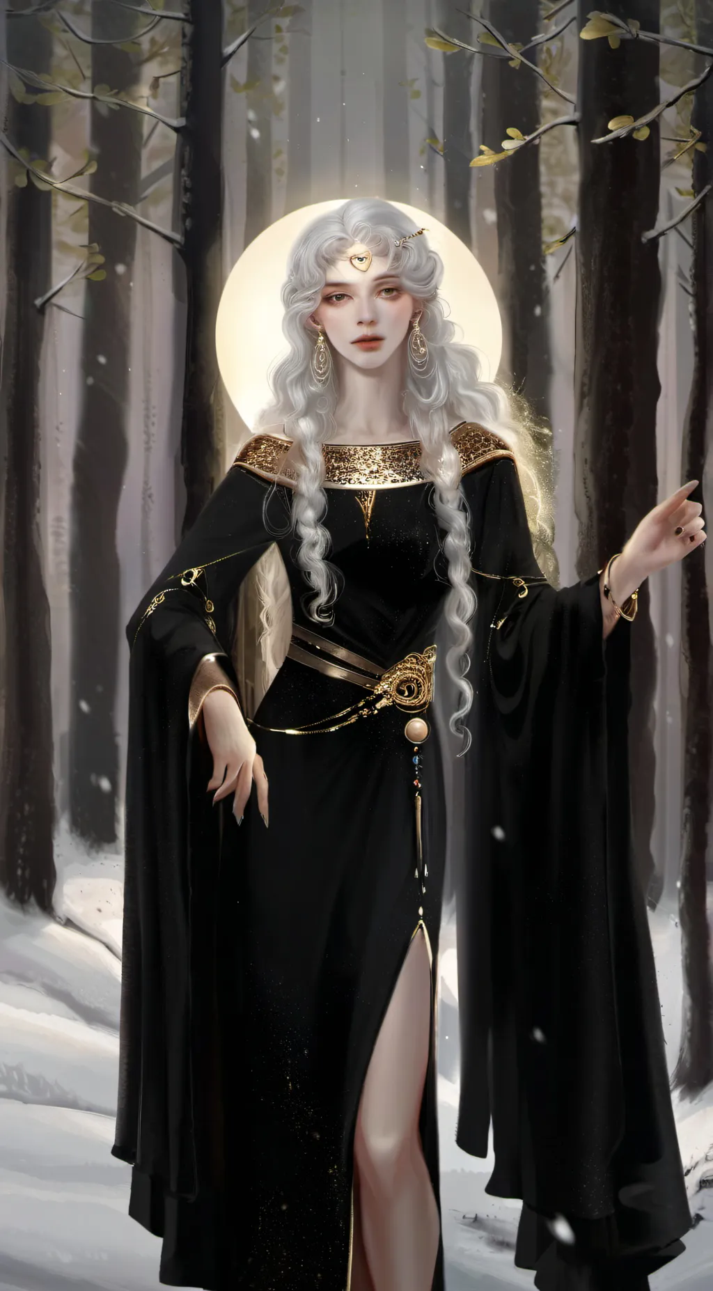 ai character: Aurora background