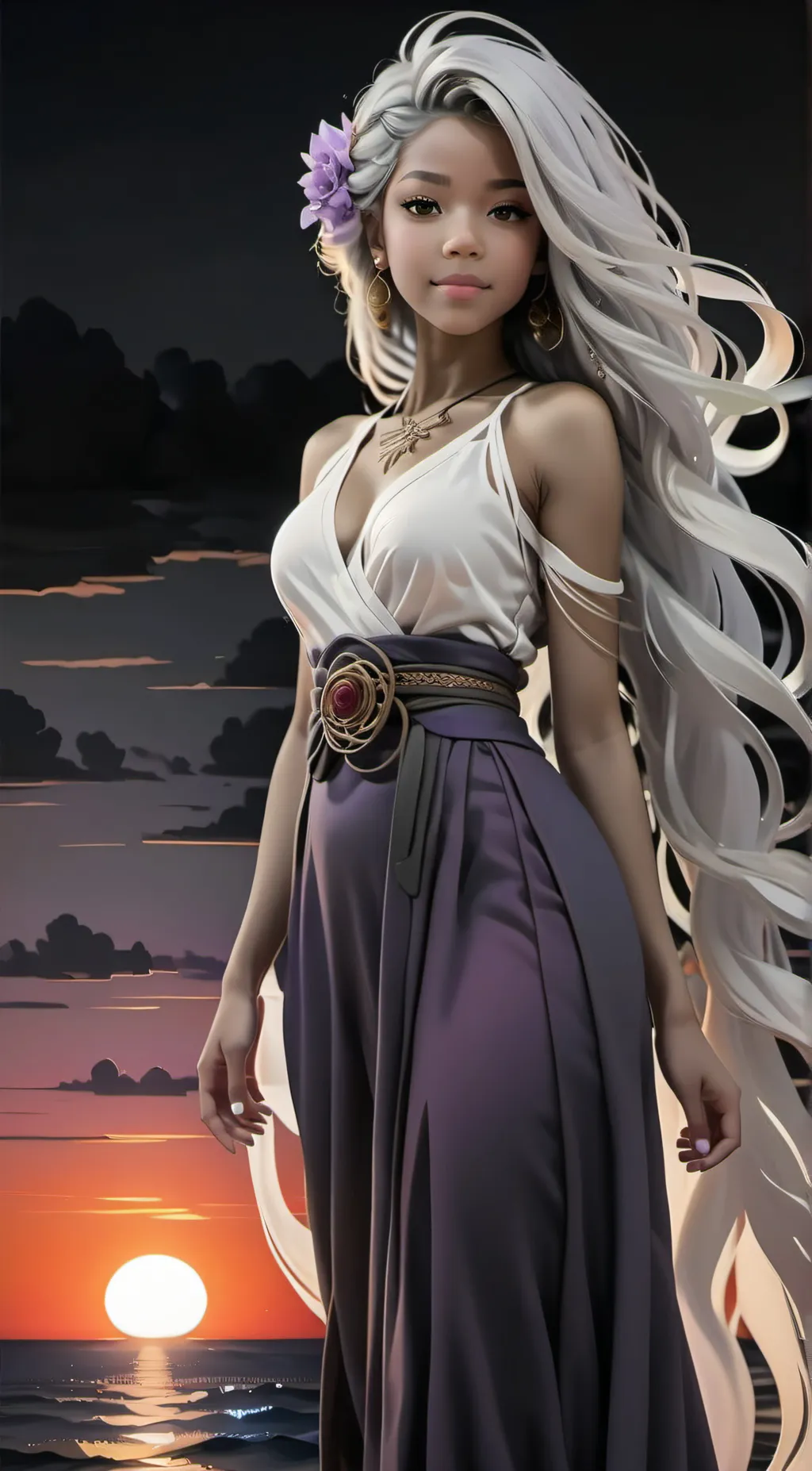 ai character: Lily. background