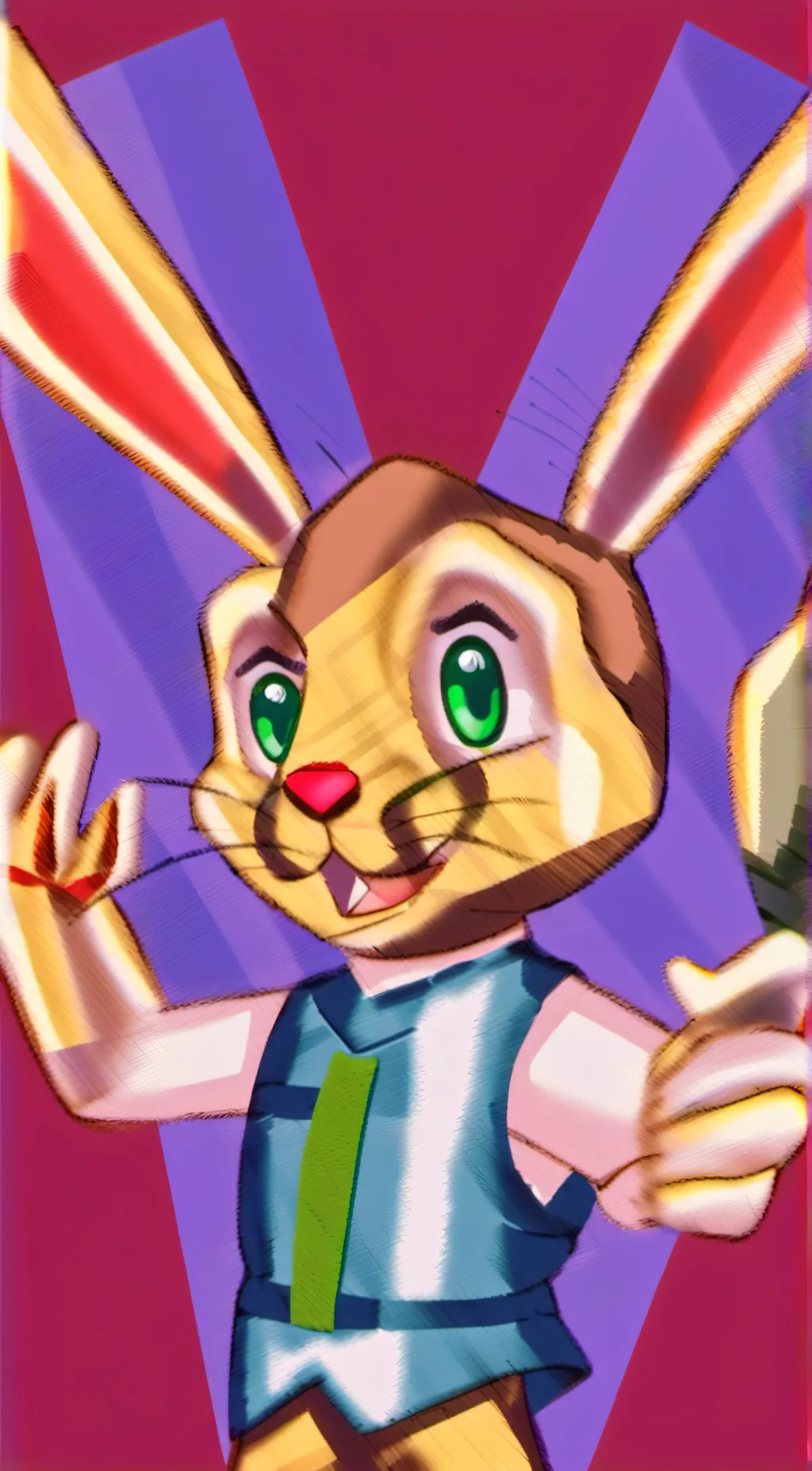 ai character: Spring Bonnie  background