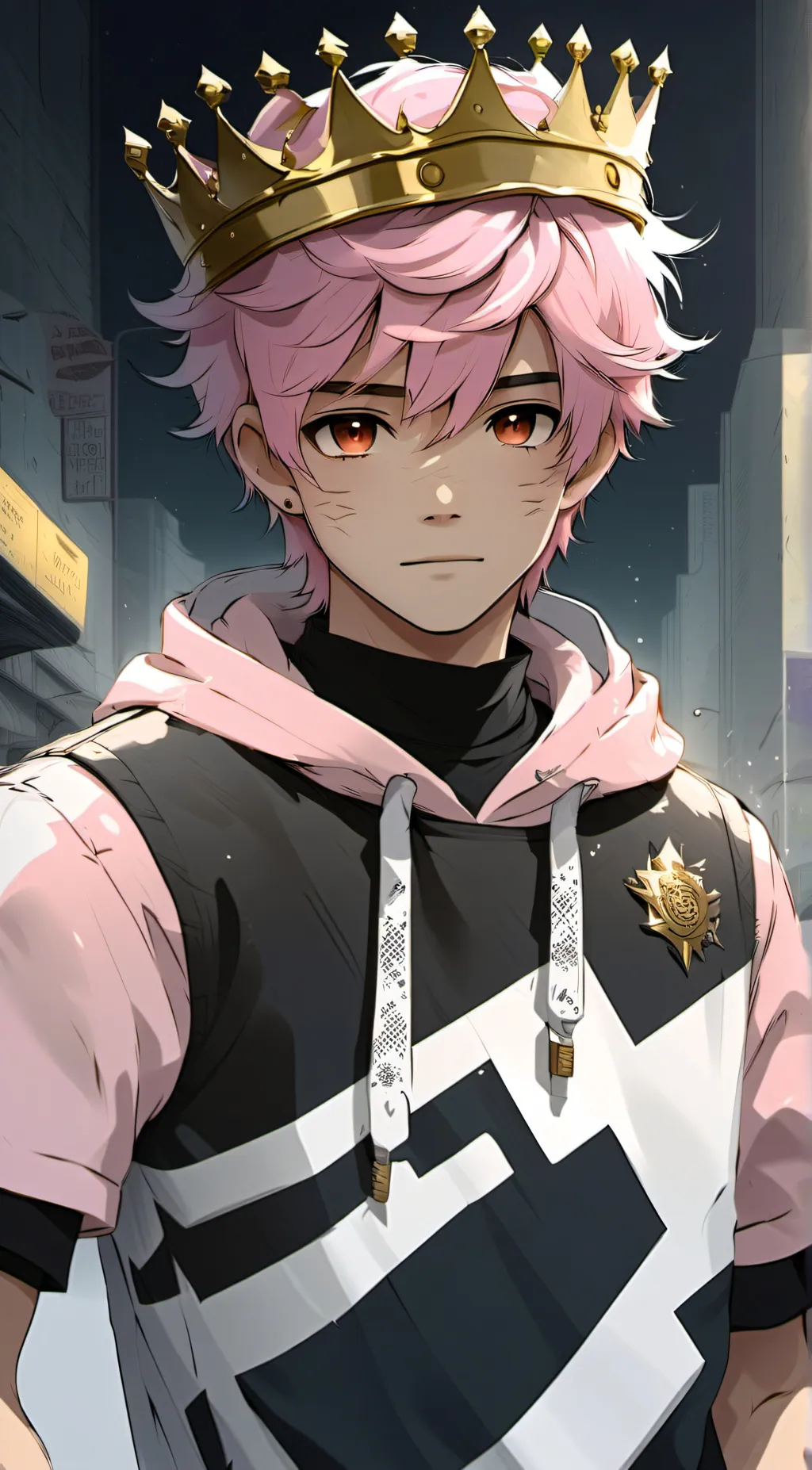 ai character: Prince gumball background
