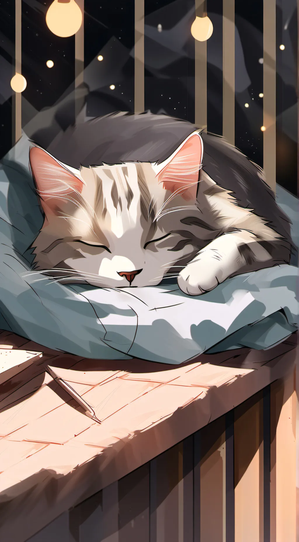 ai character: cat nap x dog day  background