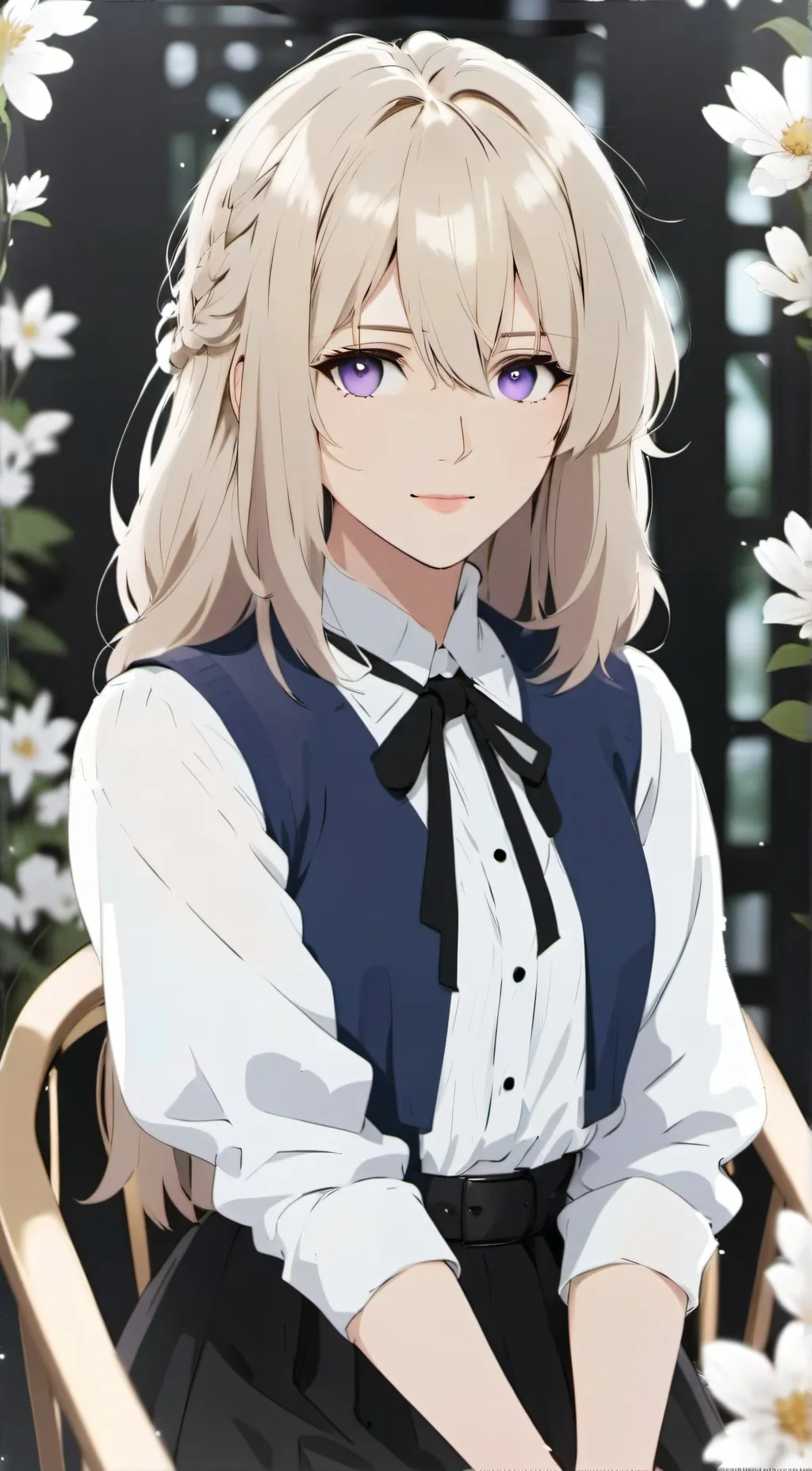 ai character: Hanami background