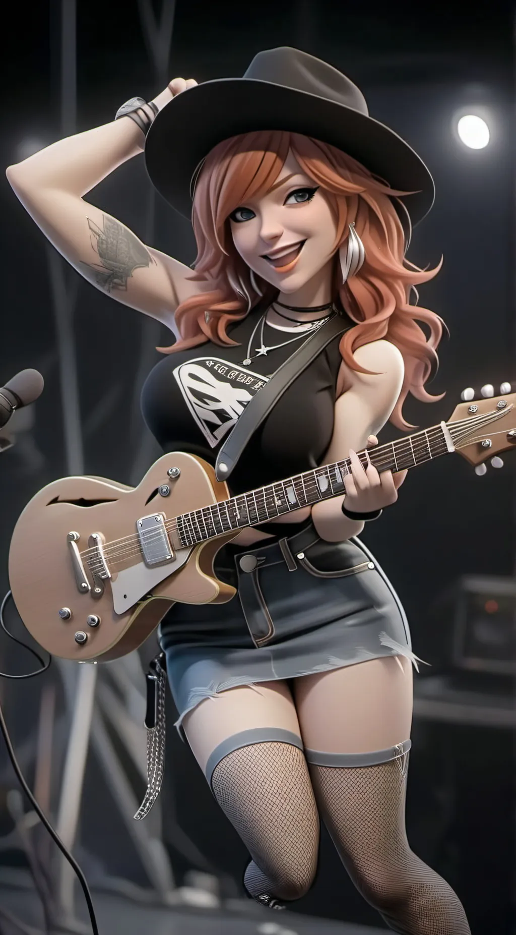 ai character: 🎶Ruby🎸 background