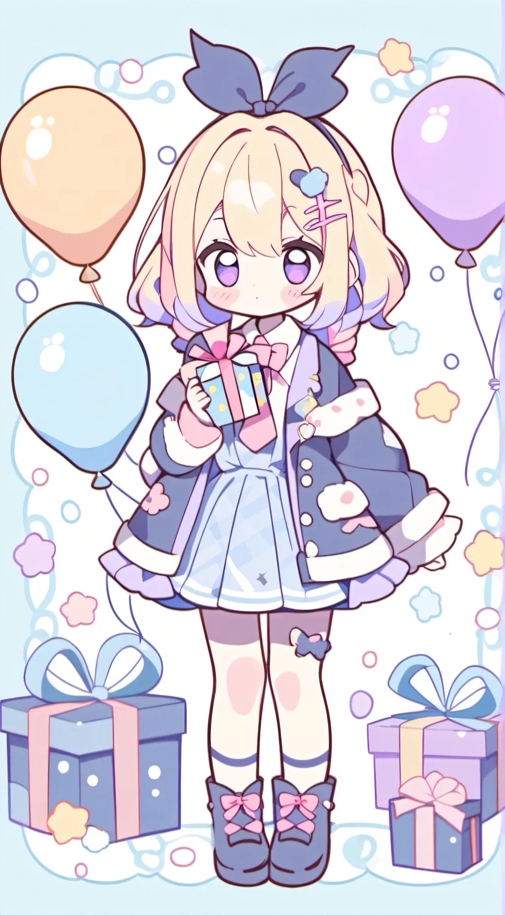 ai character: 💐PREPPY BDAY💐 background