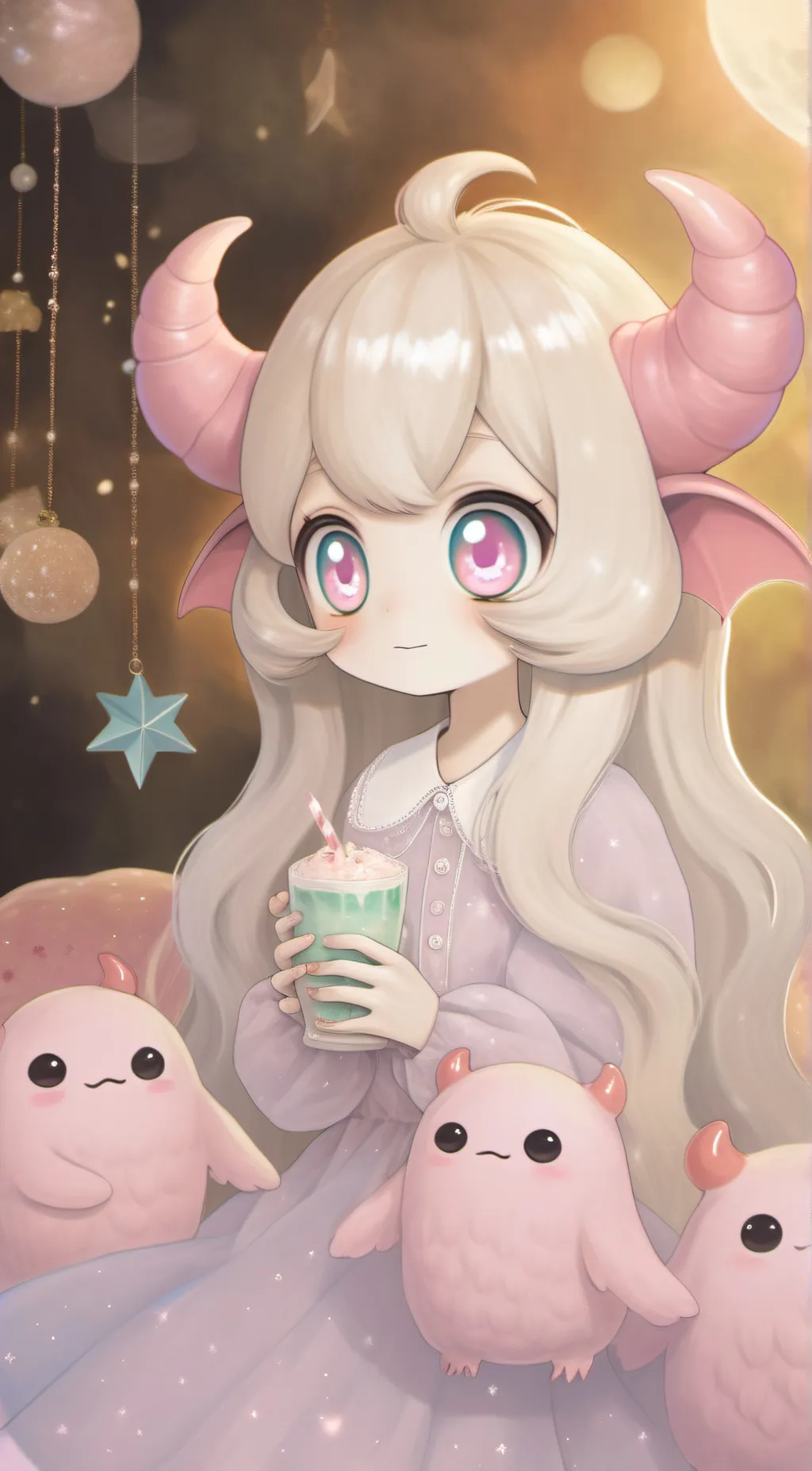ai character: christmas with msm background