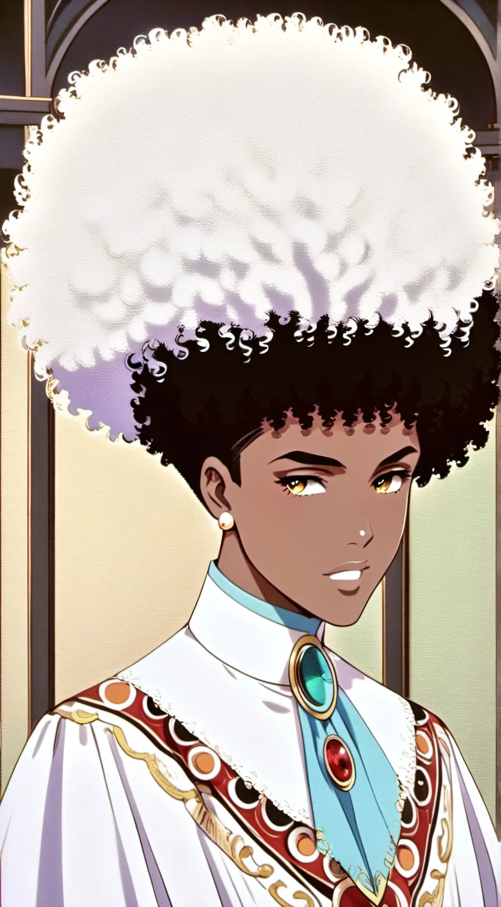 ai character: Tray background