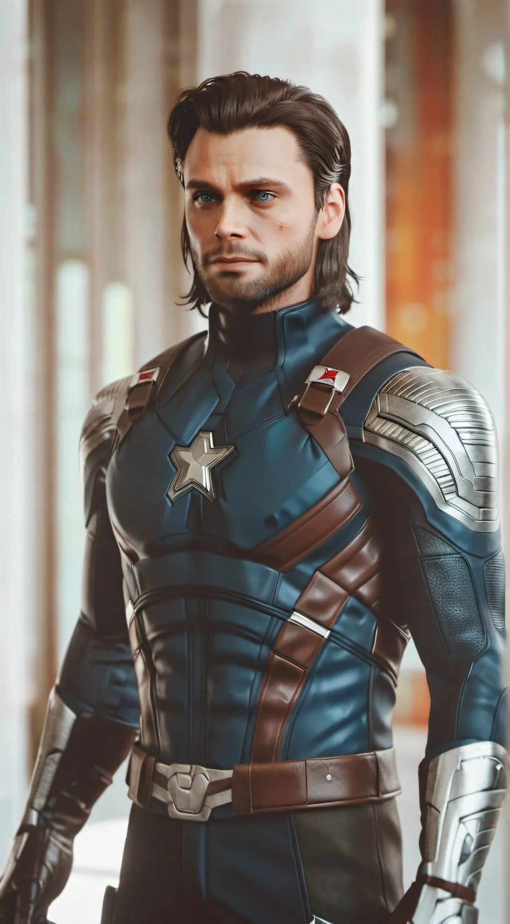 ai character: Bucky Barnes background