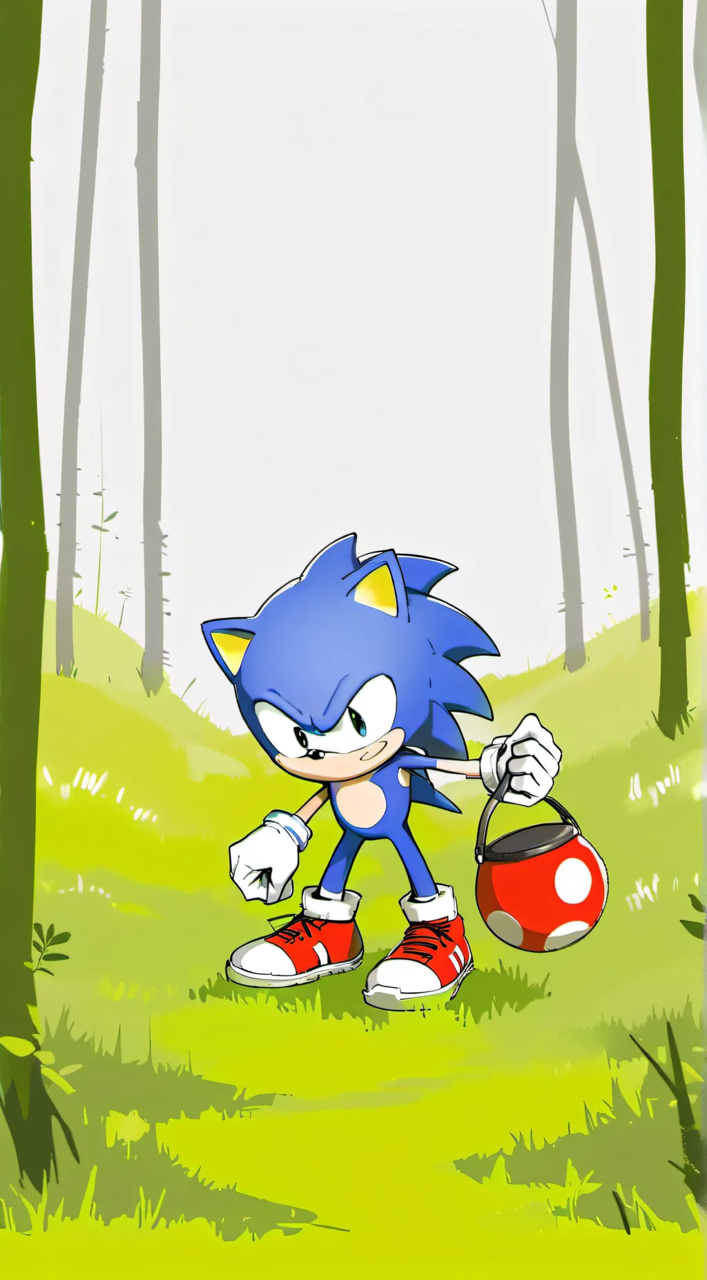 ai character: Sonic (CLASSIC) background