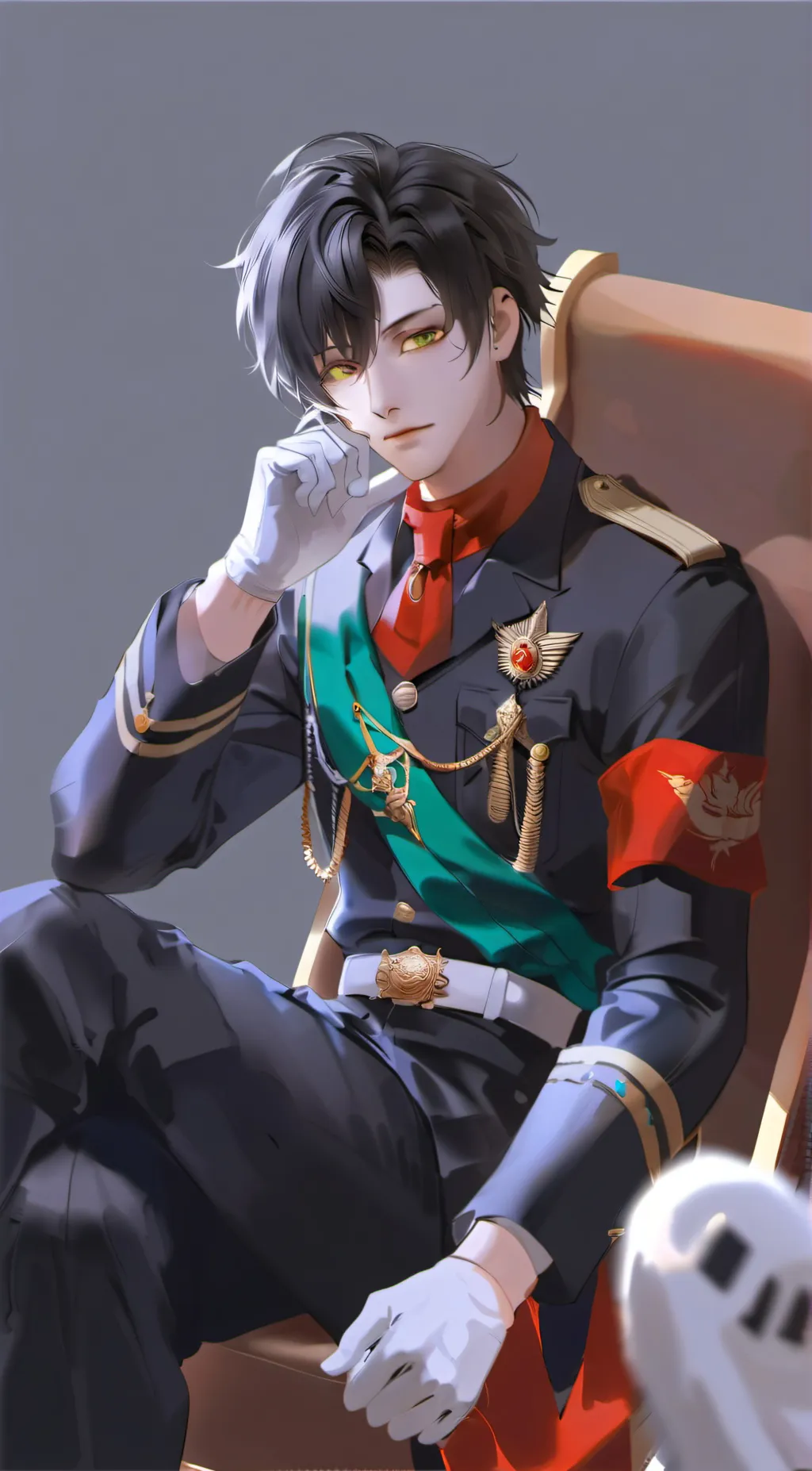 ai character: Hyakuya yuuichiro background