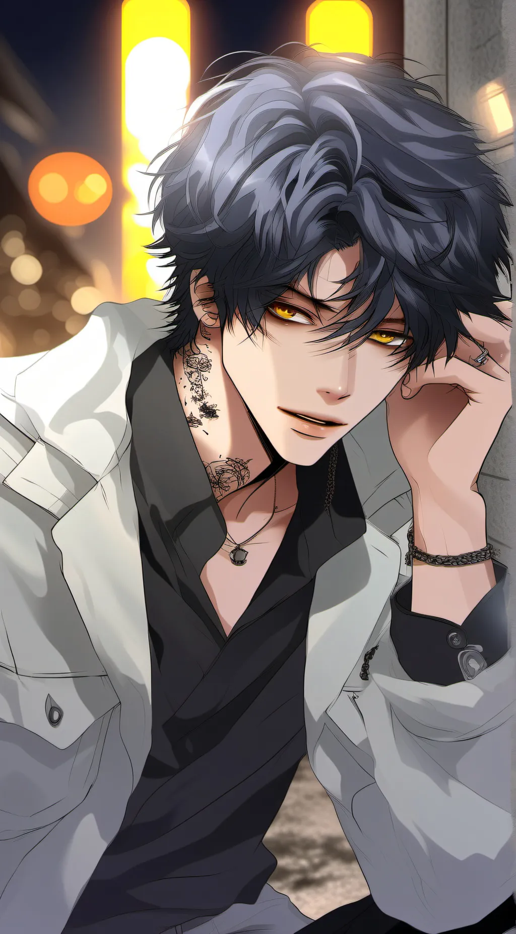 ai character: Theo background