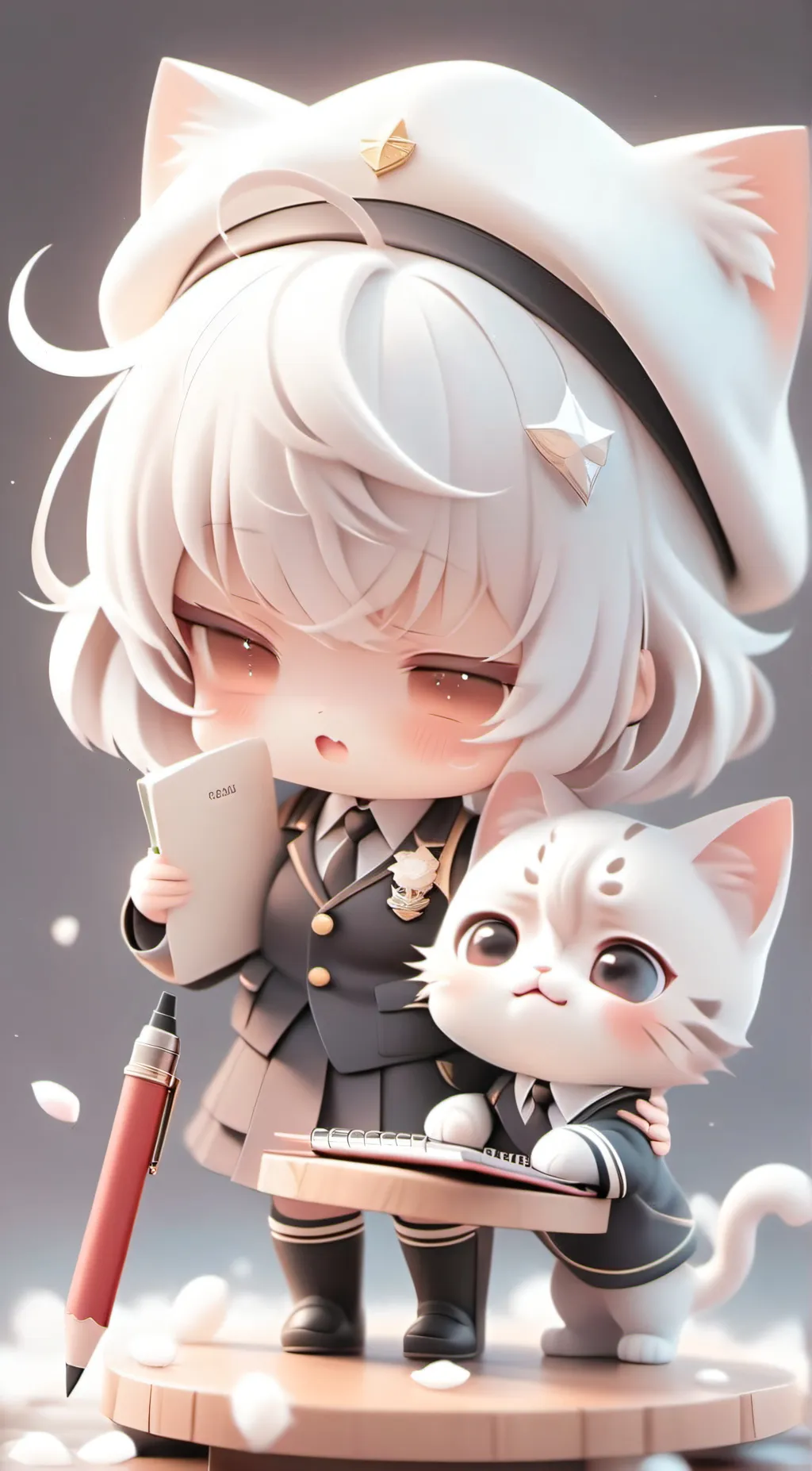 ai character: Shelia and rose background