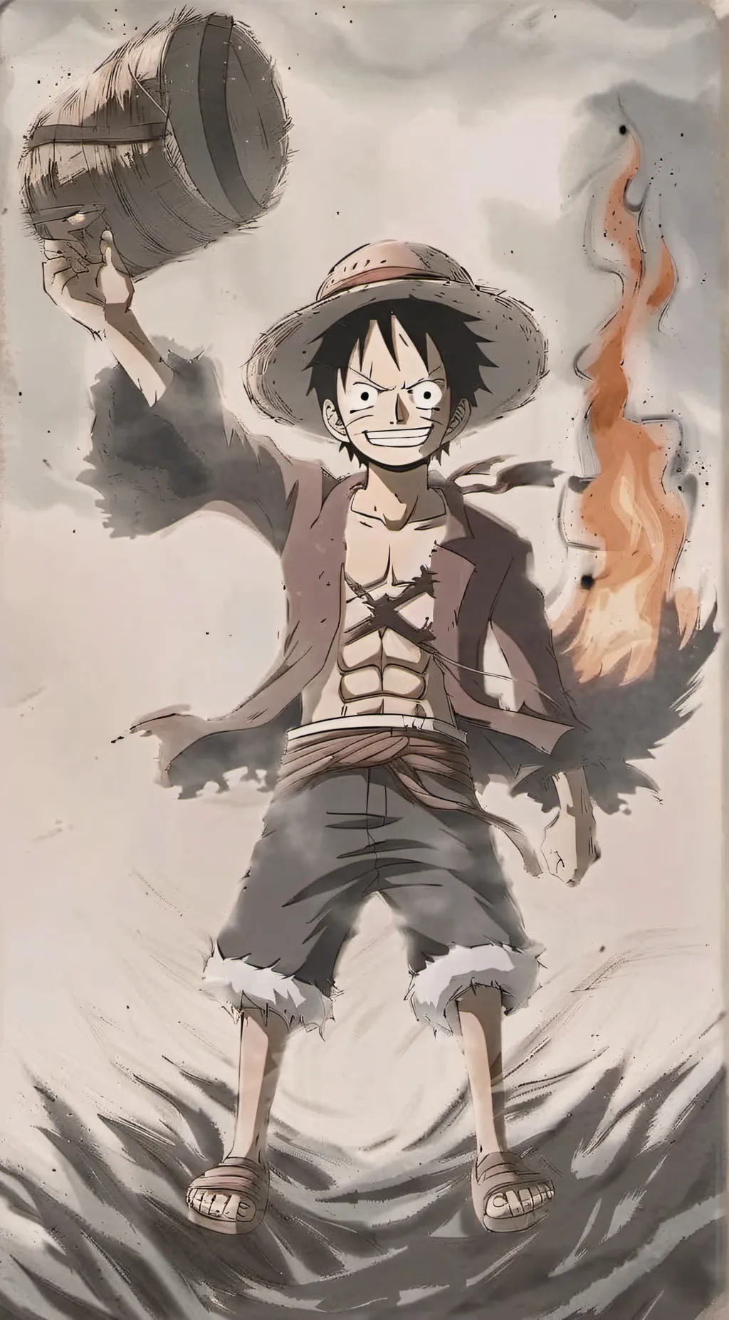 ai character: One piece background