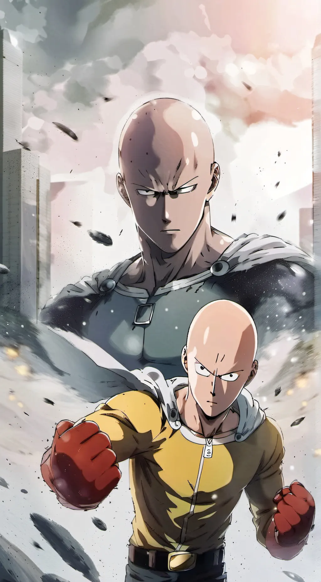 ai character: Saitama background
