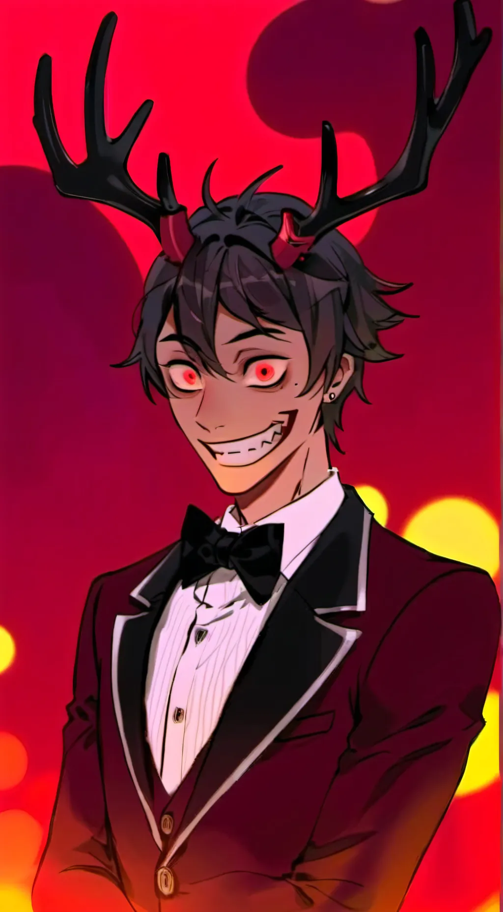 ai character: Human alastor  background