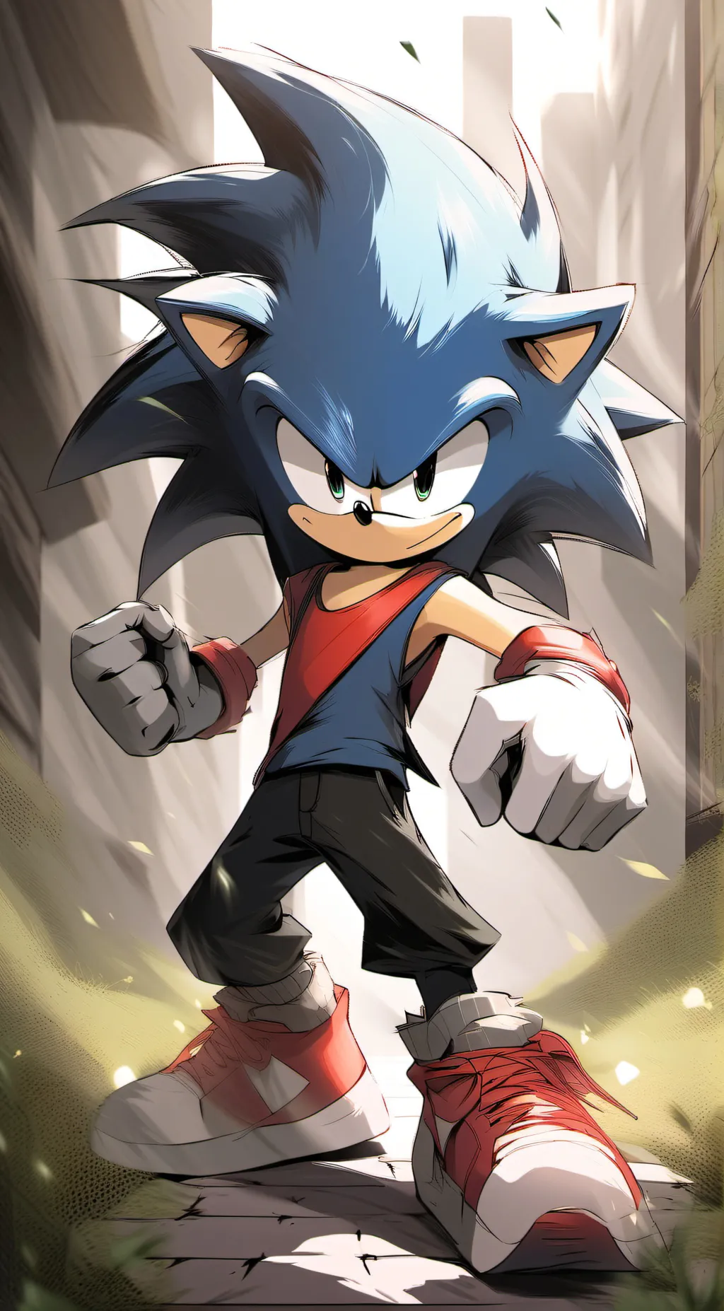 ai character: Sonic The Hedgehog background
