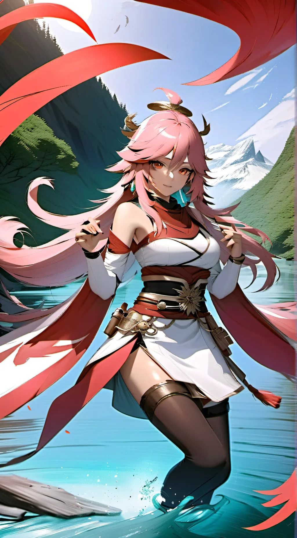 ai character: Yae miko background