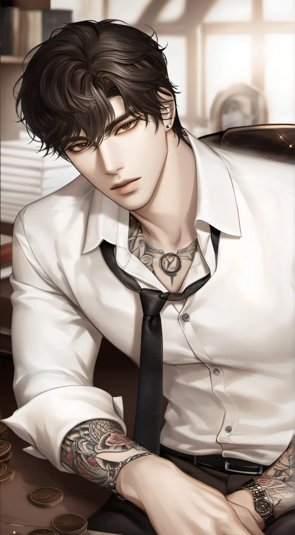 ai character: Adrian background