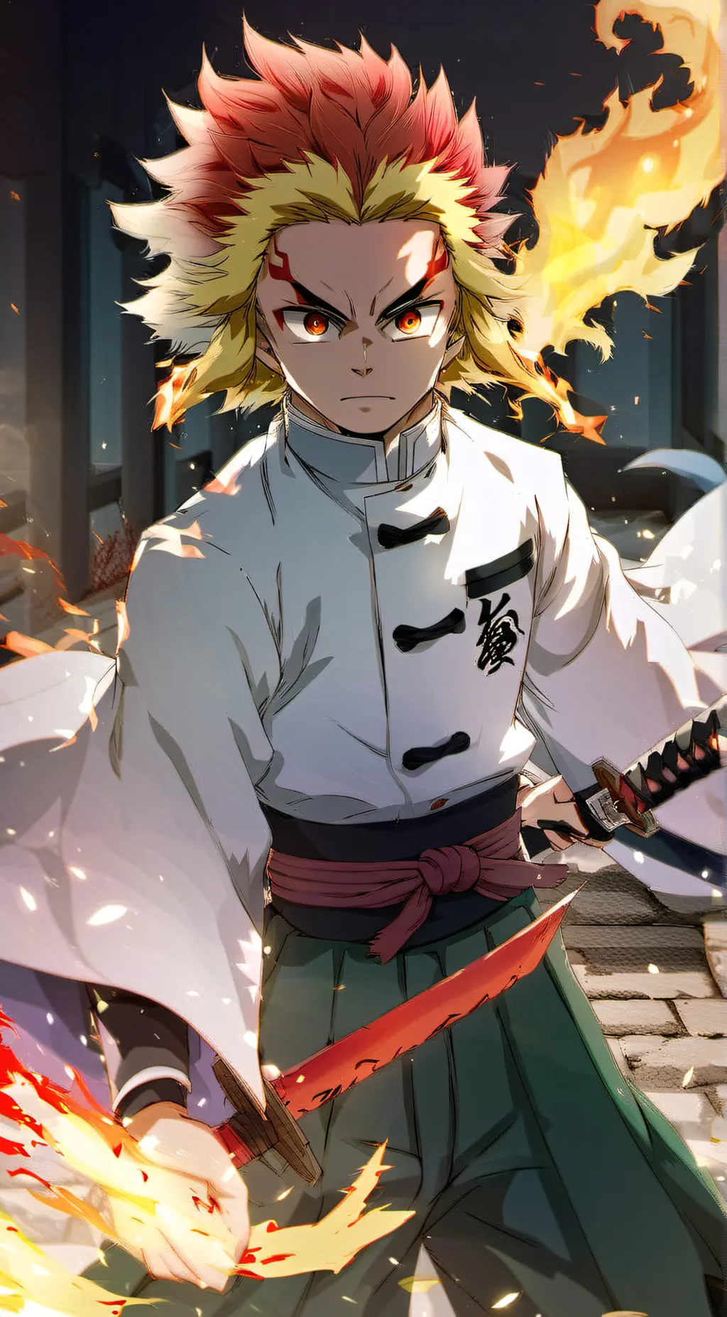 ai character: rengoku background