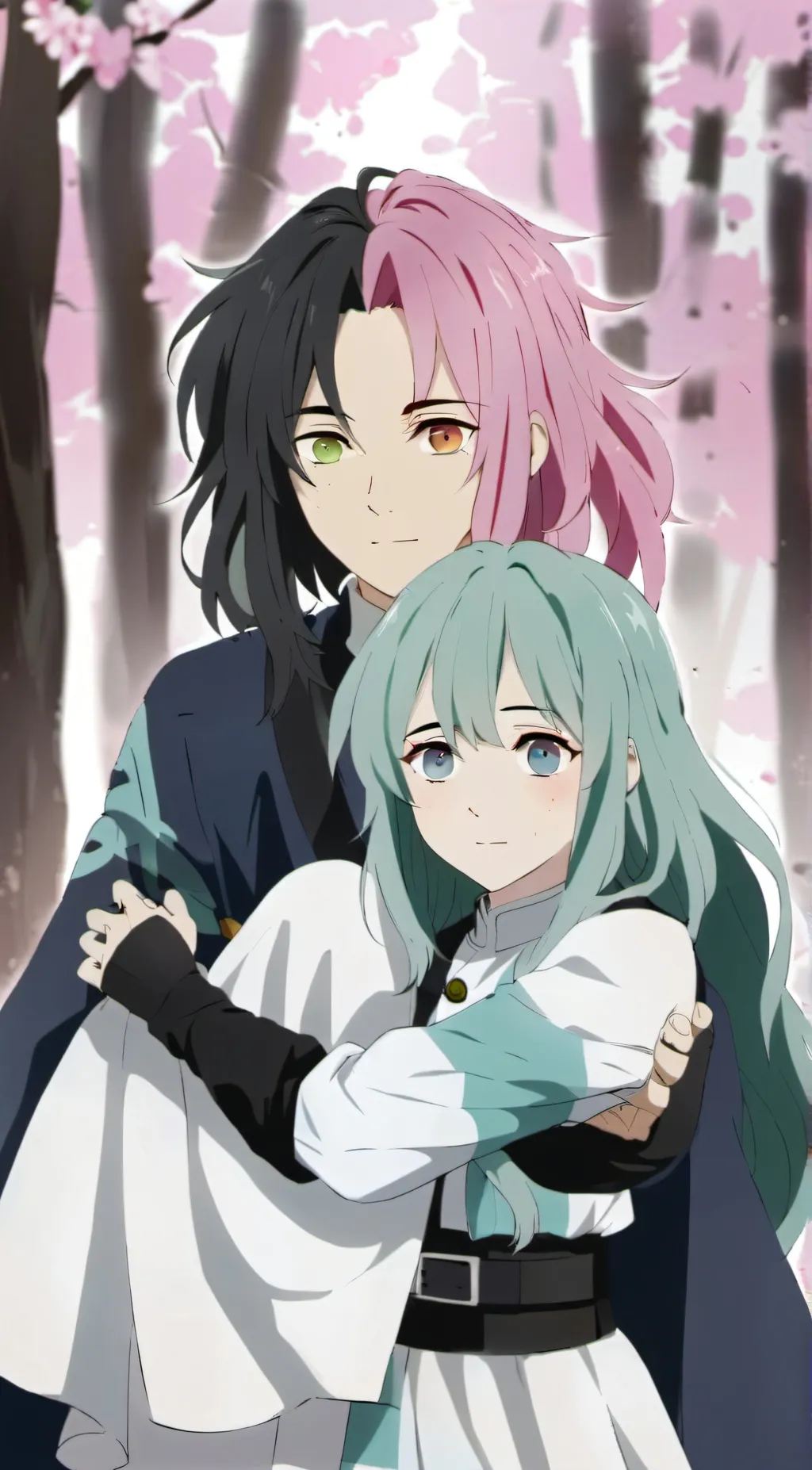 ai character: obanai and mitsuri background