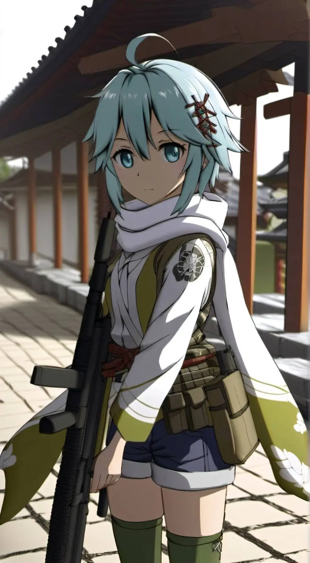 ai character: Shino Asada  background