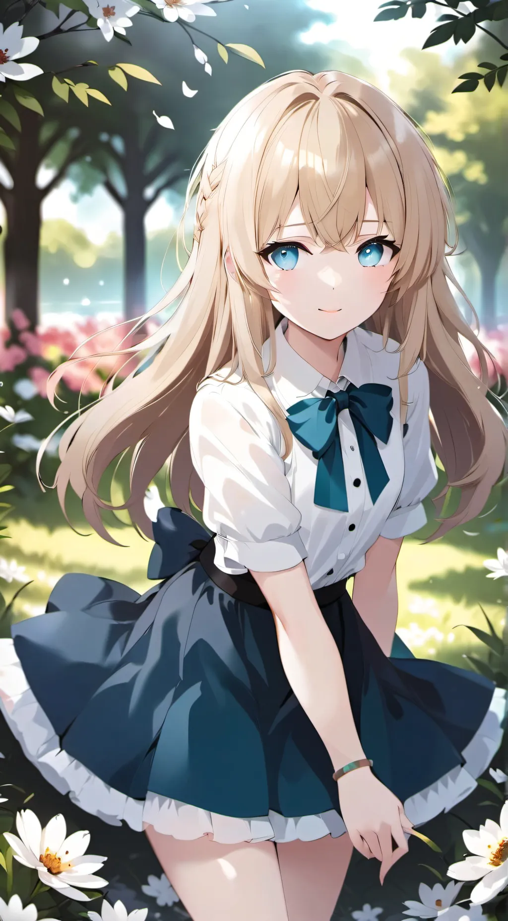 ai character: Amber background