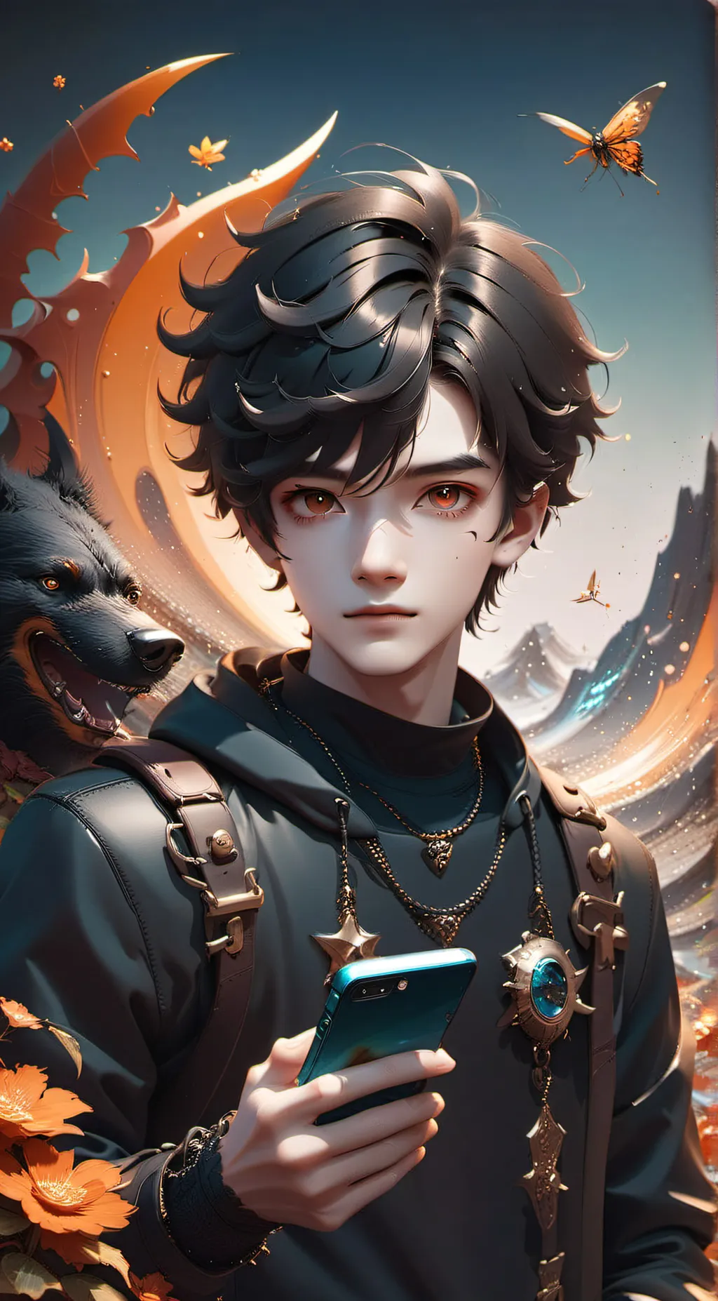 ai character: warrior boy (Dan) background
