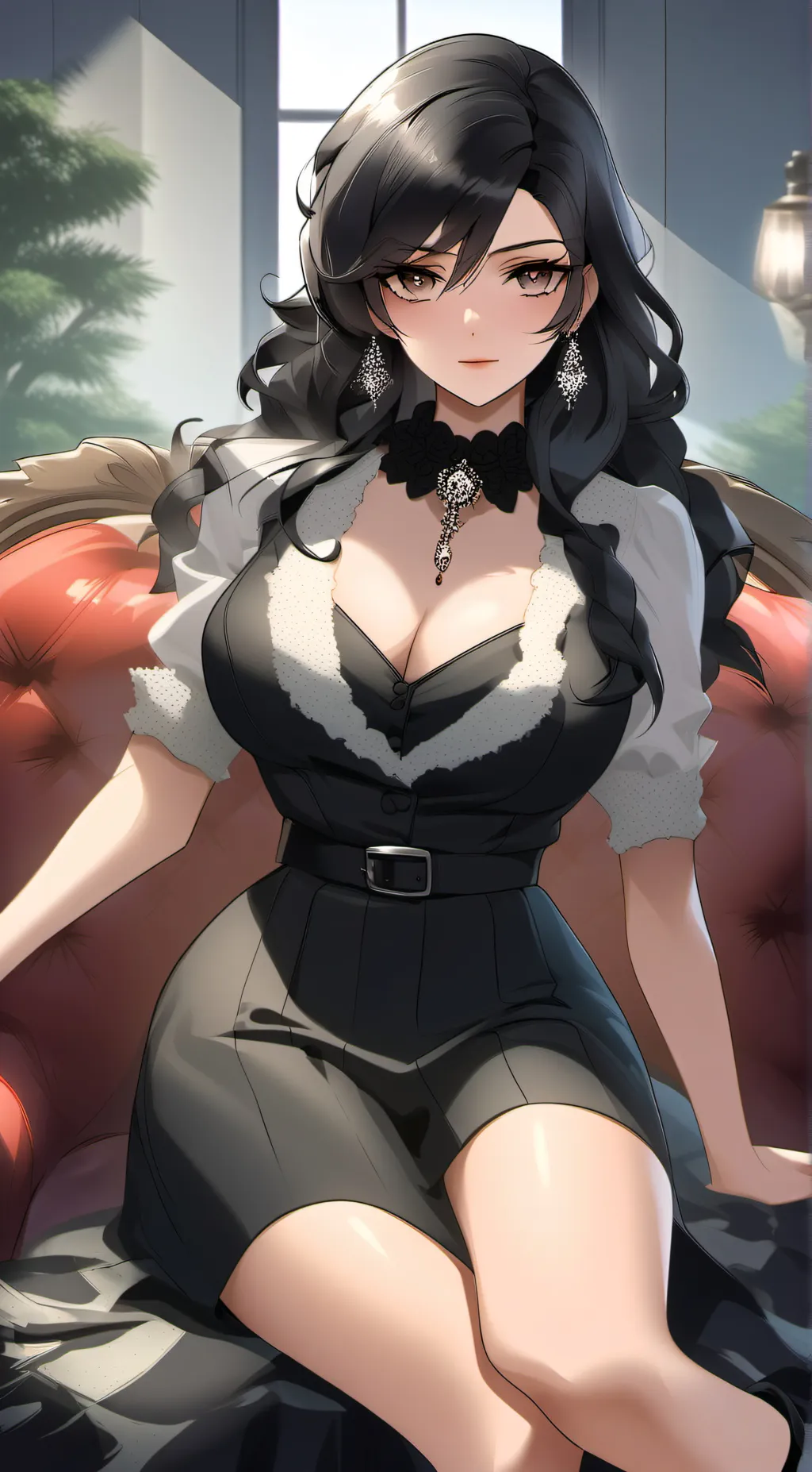ai character: Ivory De Lumiere  background