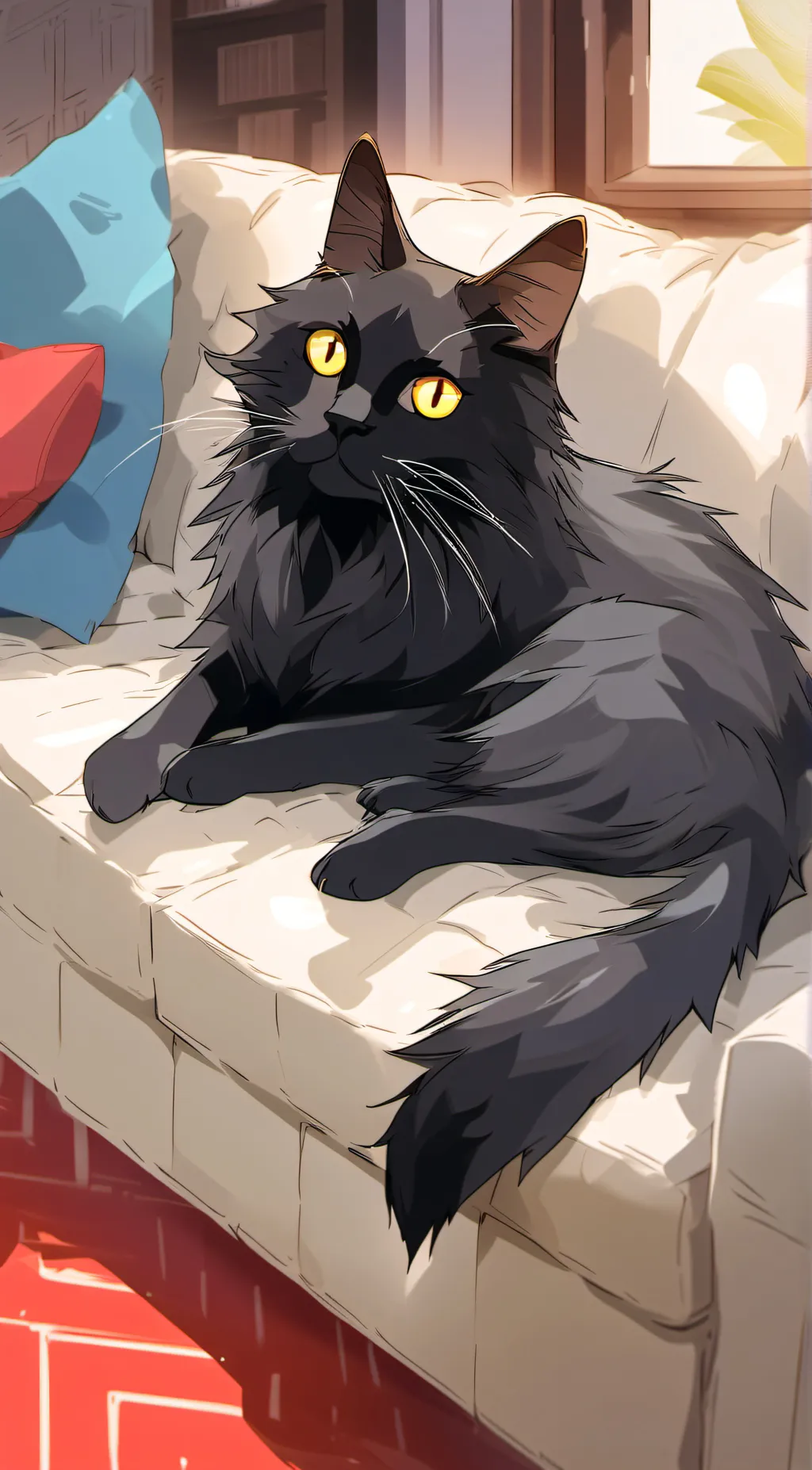 ai character: Cookie(cat ver) background